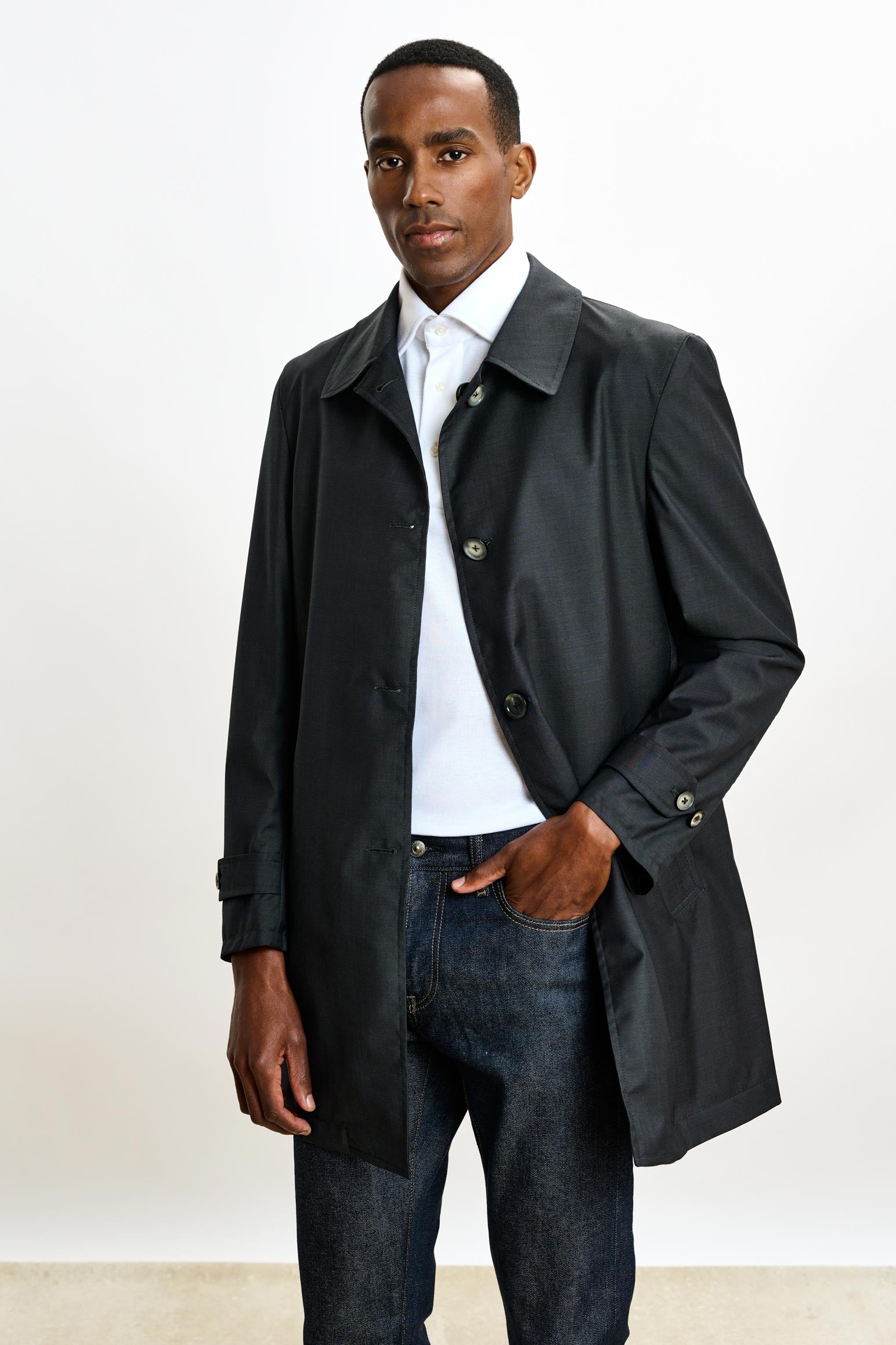 Dark Grey Lomond Reversible Raincoat — detail 1