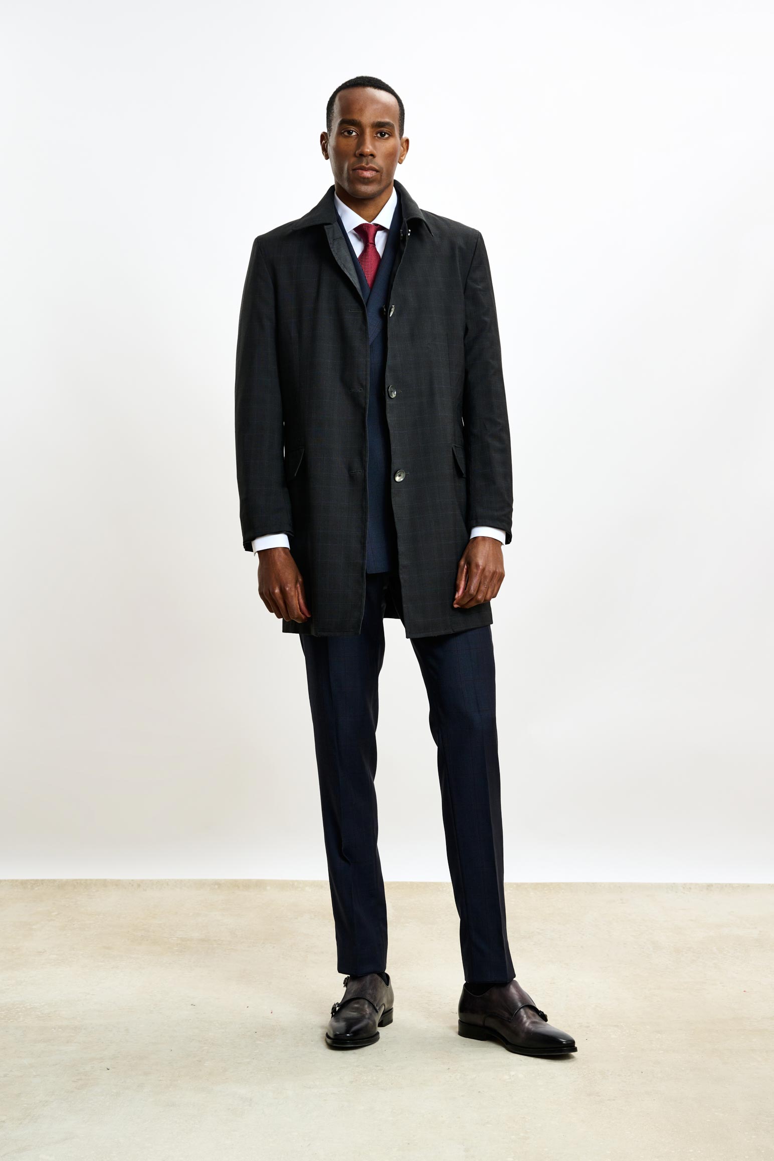 Dark Grey Lomond Reversible Raincoat — detail 5