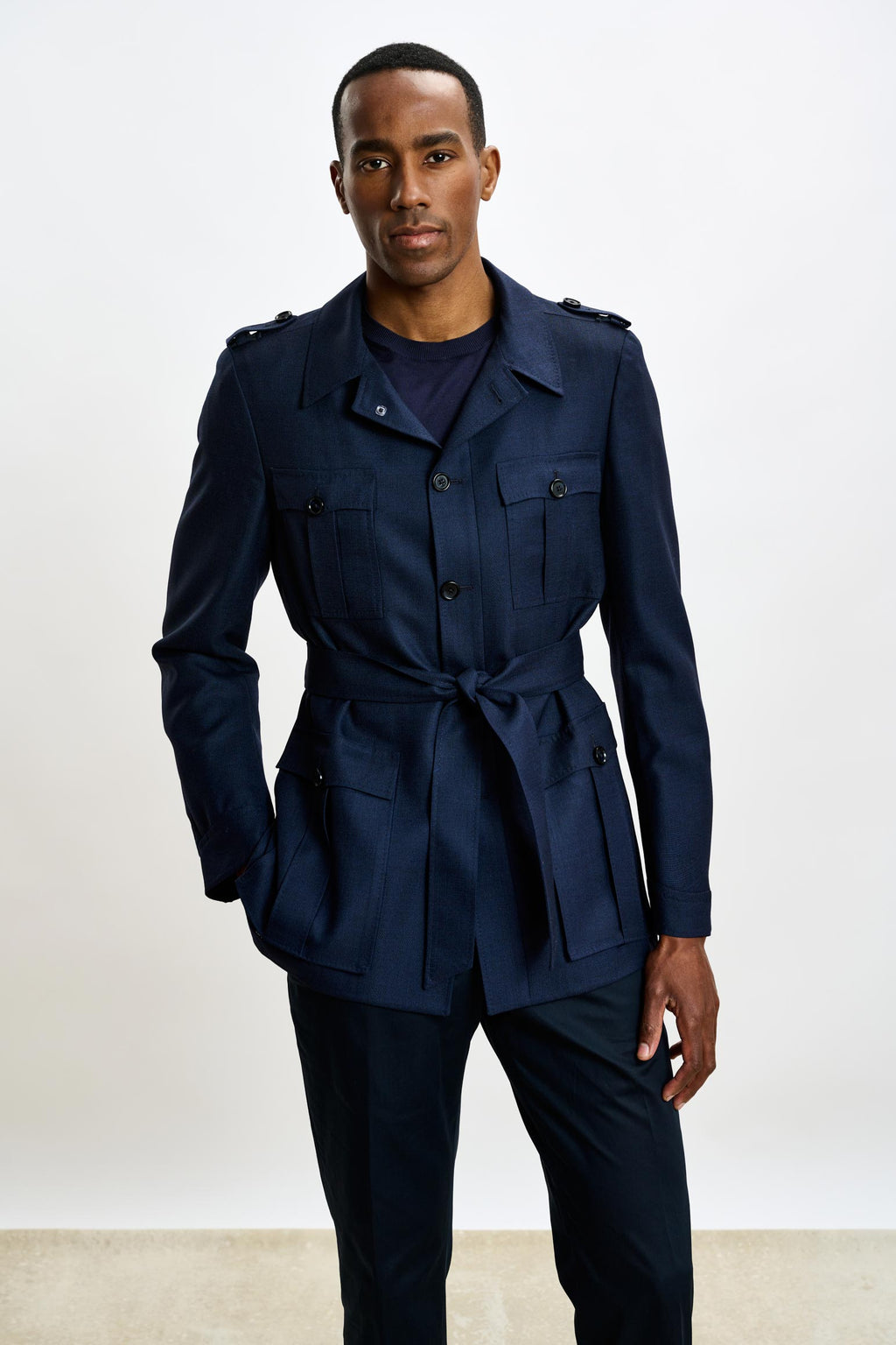 Navy Exmoor Safari Jacket