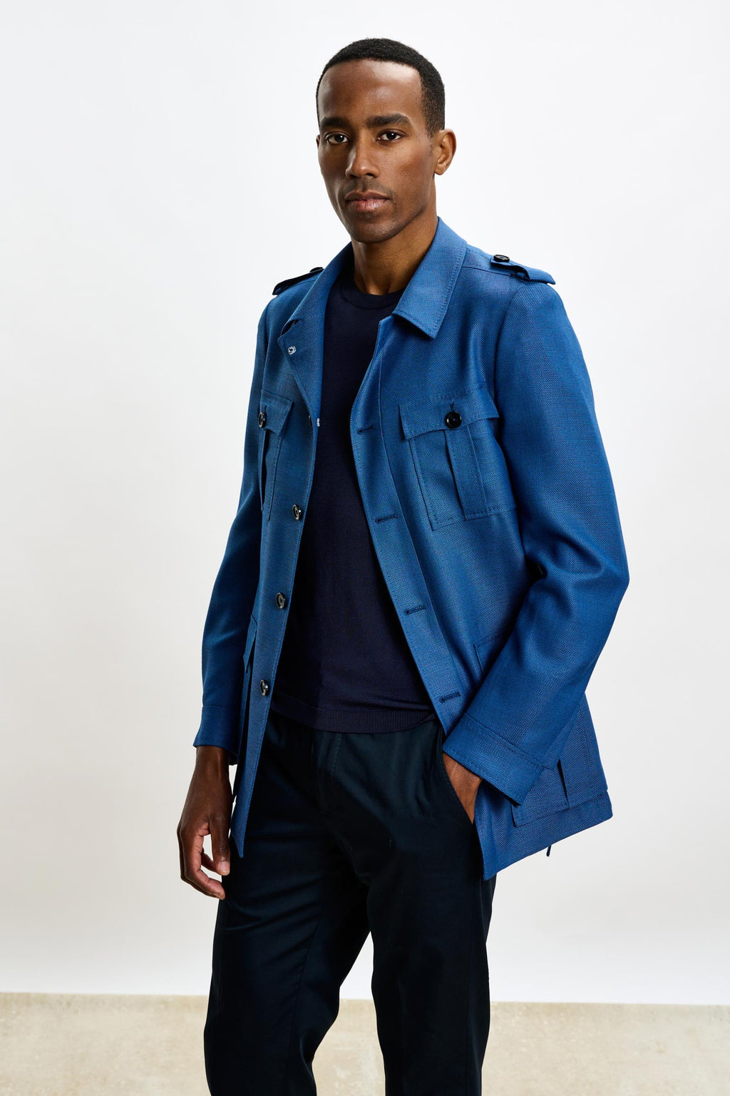 Strong Blue Exmoor Safari Jacket — detail 4