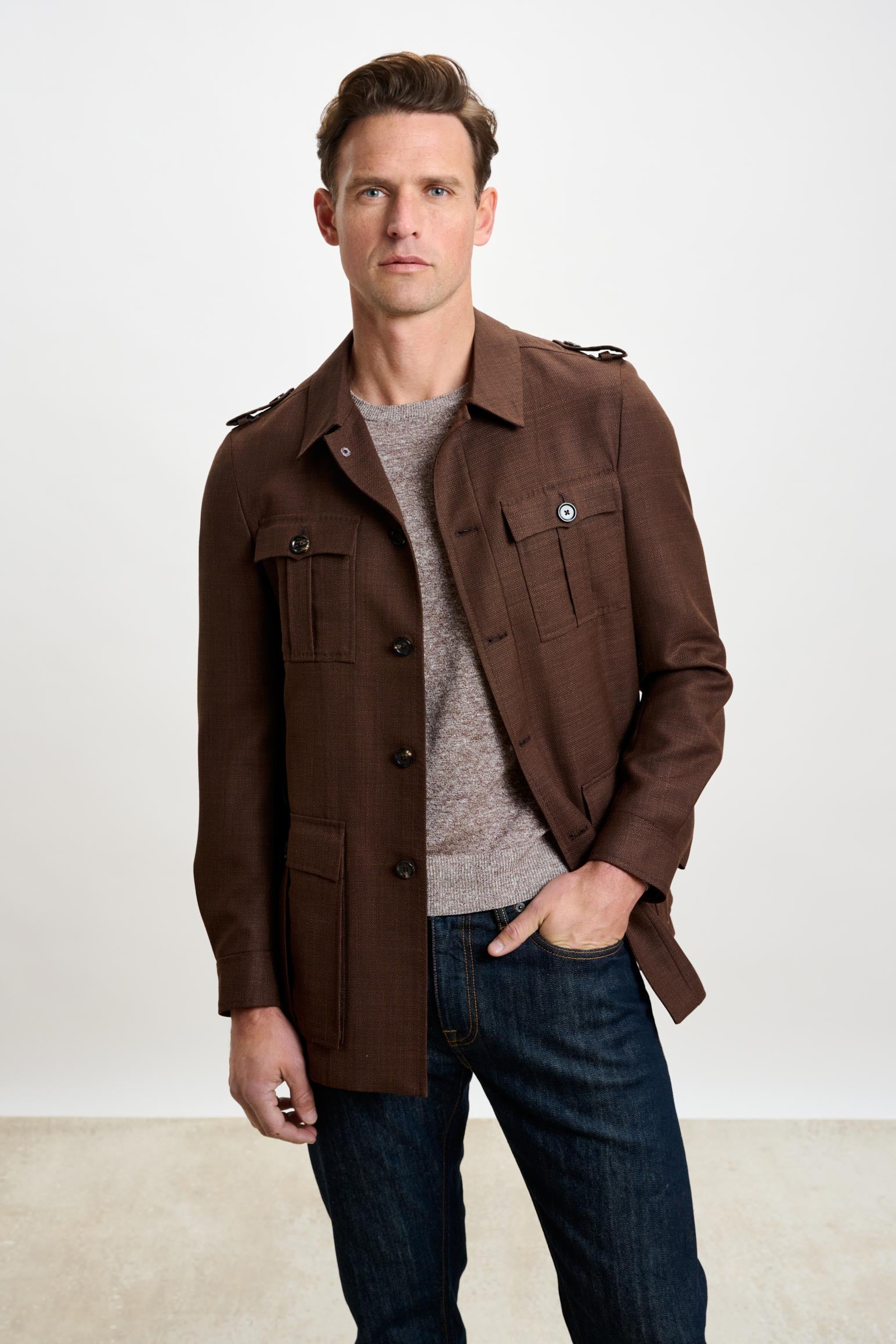 Tobacco Exmoor Safari Jacket — detail 2