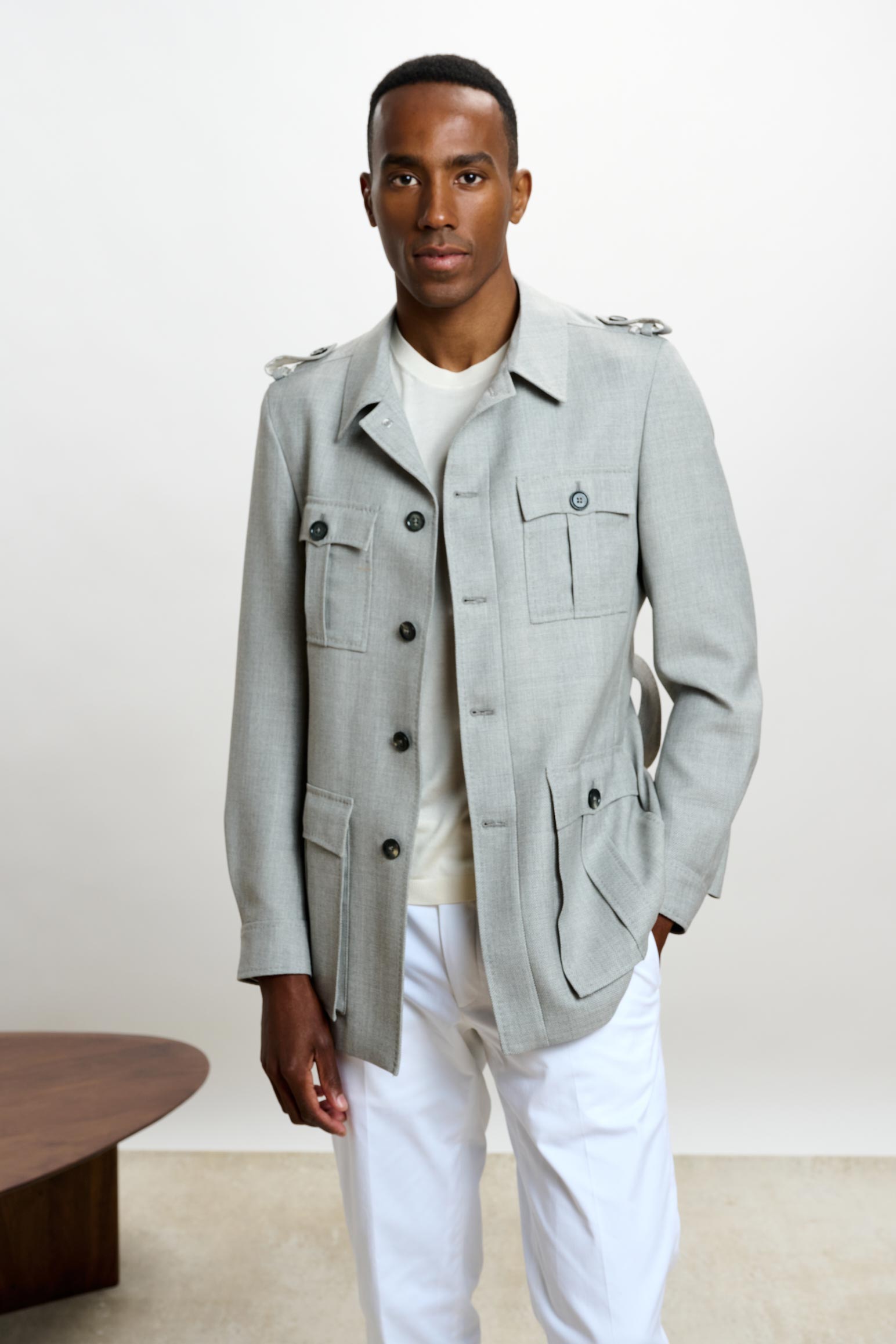 Light Grey Exmoor Safari Jacket — detail 2