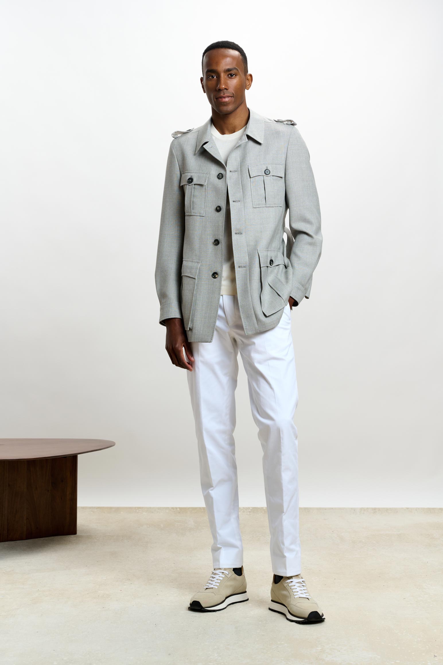 Light Grey Exmoor Safari Jacket — detail 3