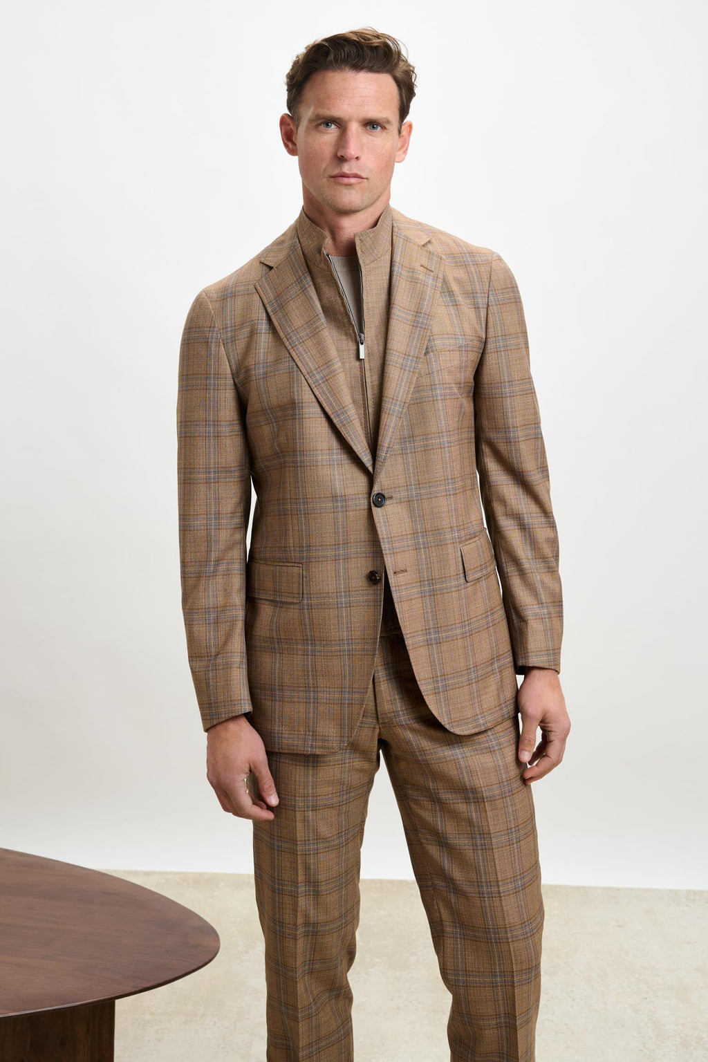 Rust Check Stanfield Jacket Crossover
