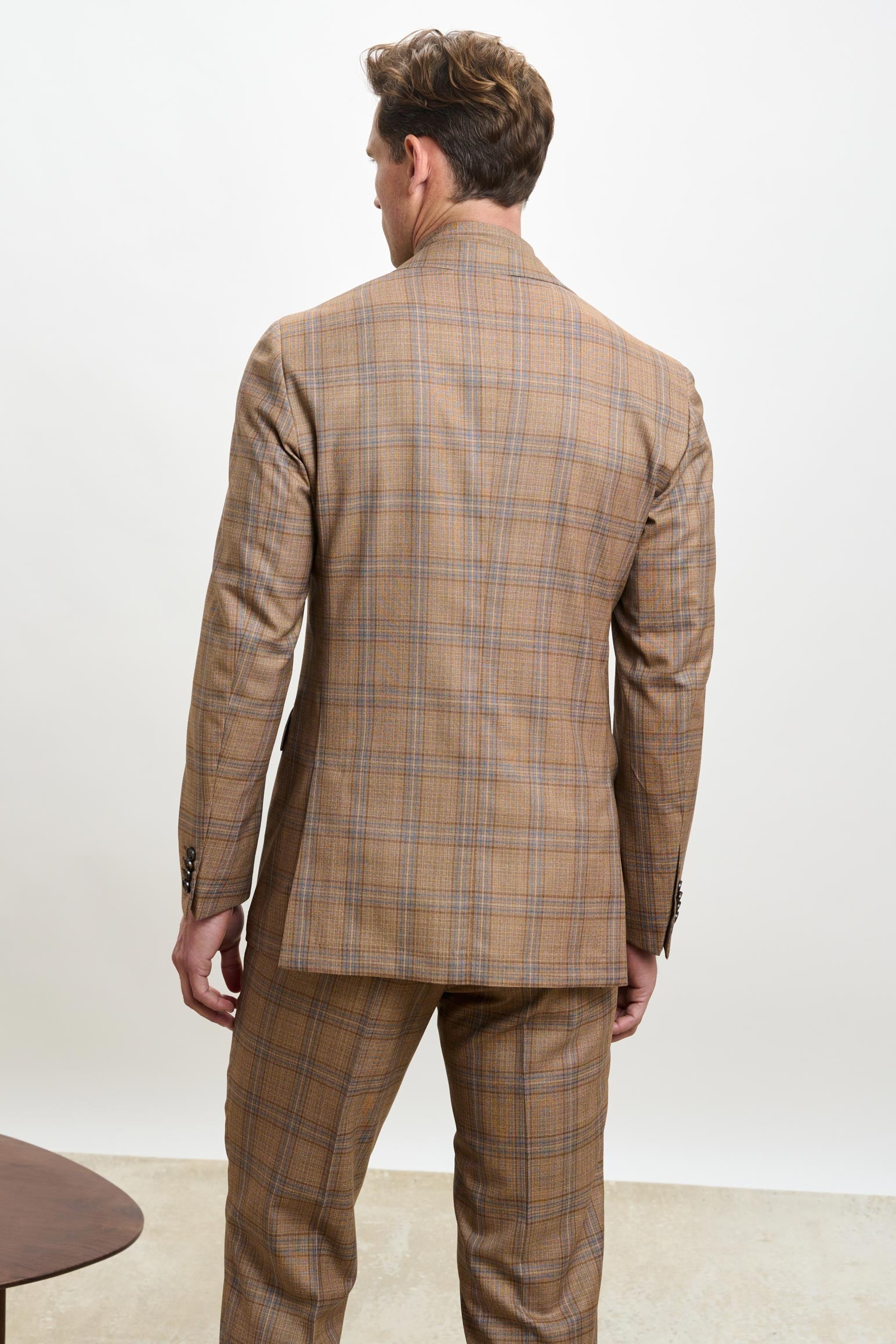 Rust Check Stanfield Jacket Crossover — detail 6