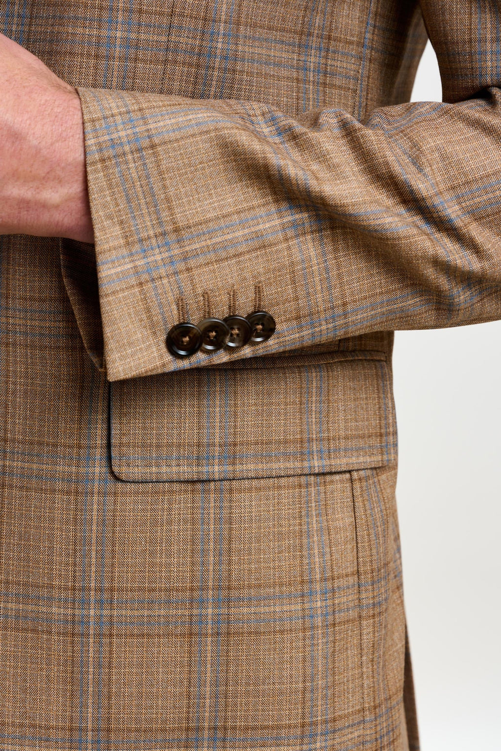 Rust Check Stanfield Jacket Crossover — detail 1