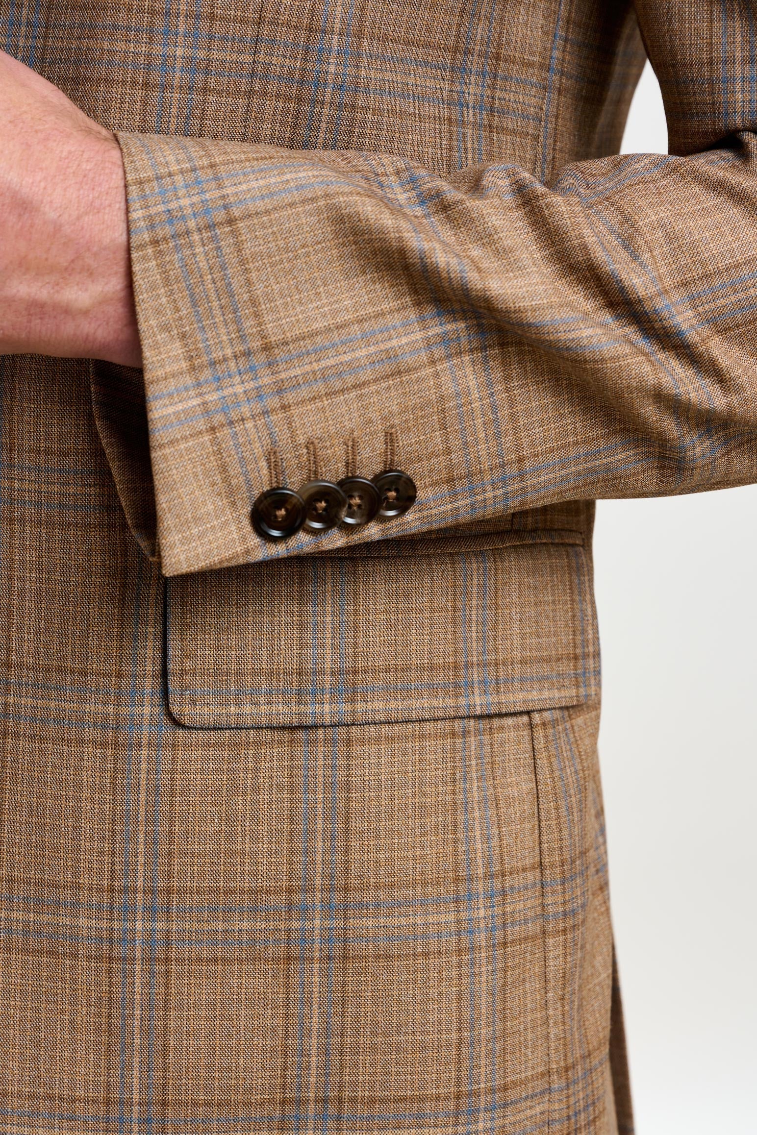 Rust Check Stanfield Jacket Crossover — detail 1