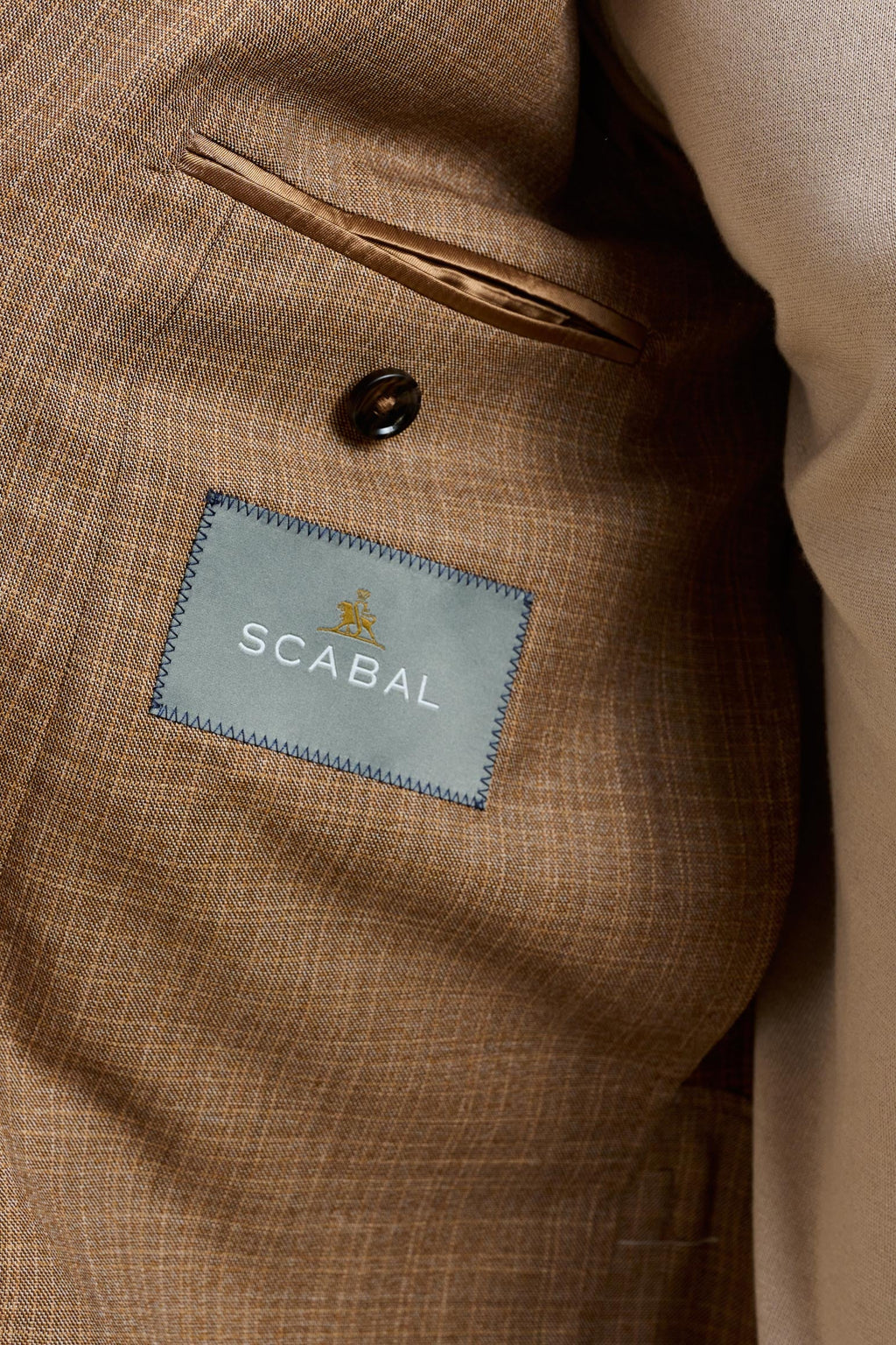 Rust Check Stanfield Jacket Crossover — detail 3