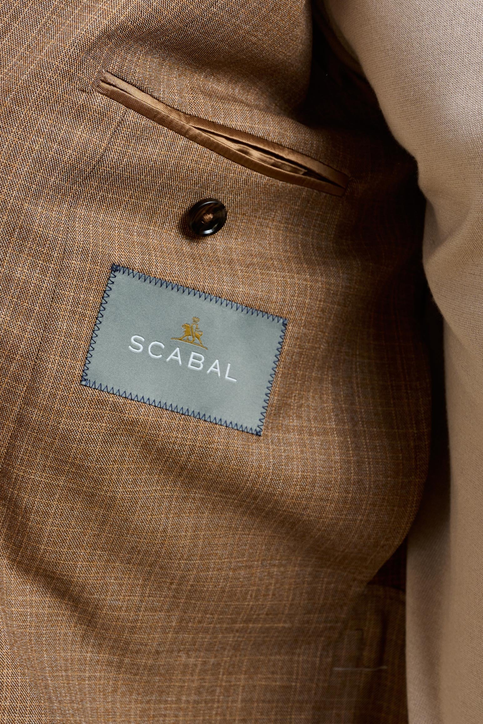 Rust Check Stanfield Jacket Crossover — detail 3