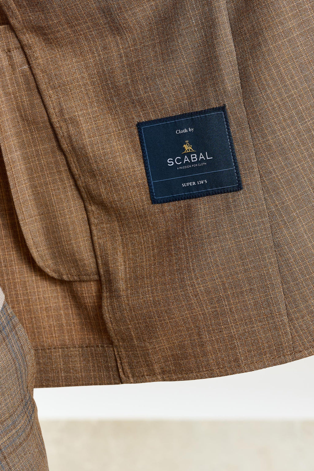 Rust Check Stanfield Jacket Crossover — detail 2