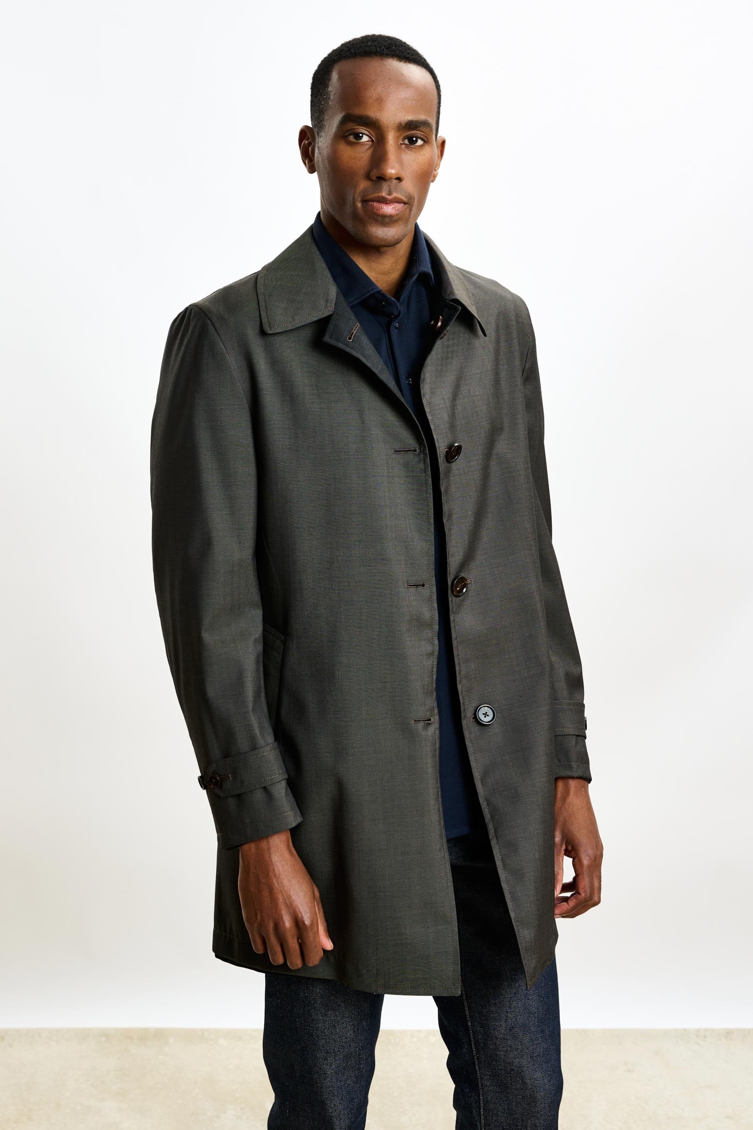 Taupe Lomond Reversible Raincoat — detail 1