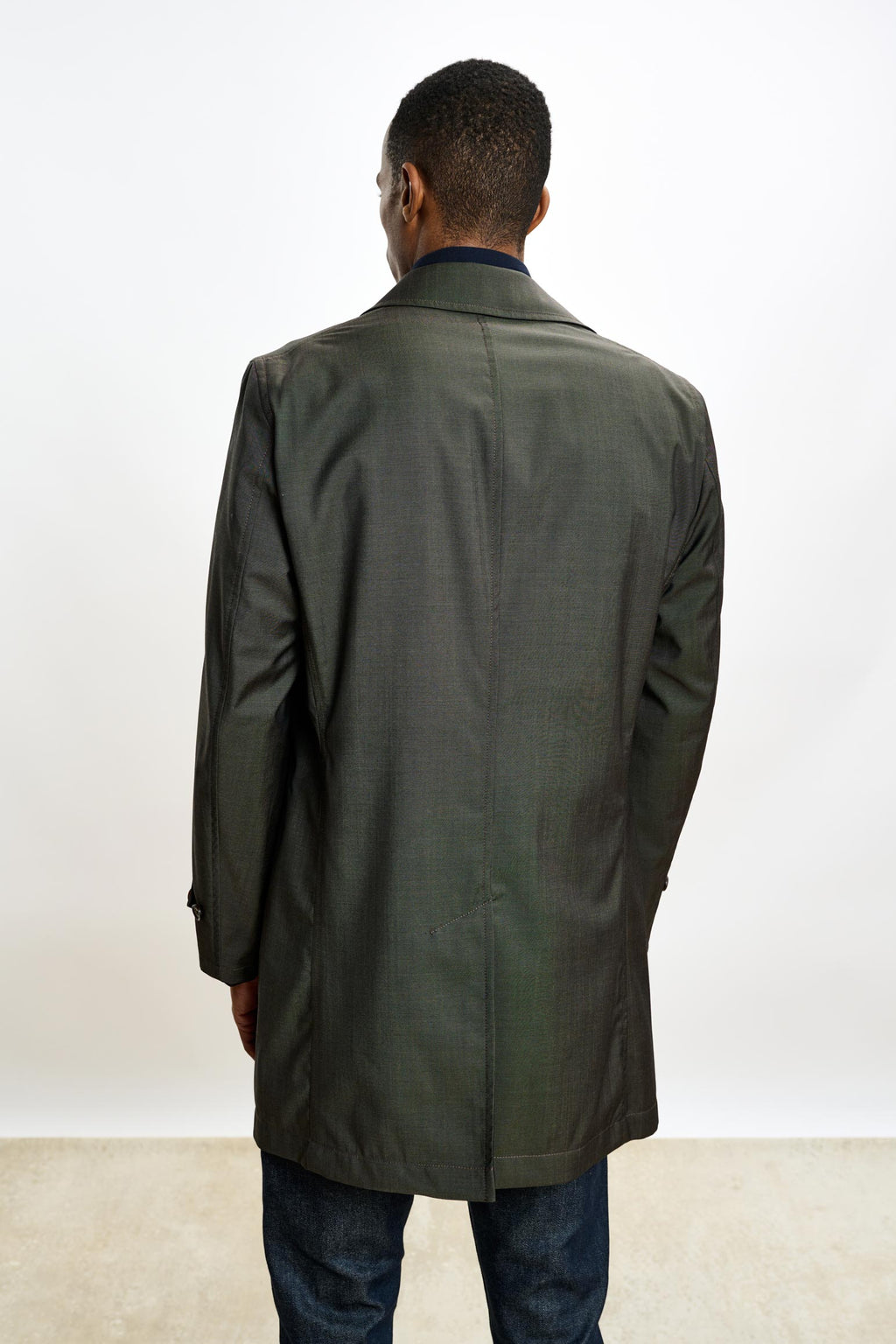 Taupe Lomond Reversible Raincoat — detail 5