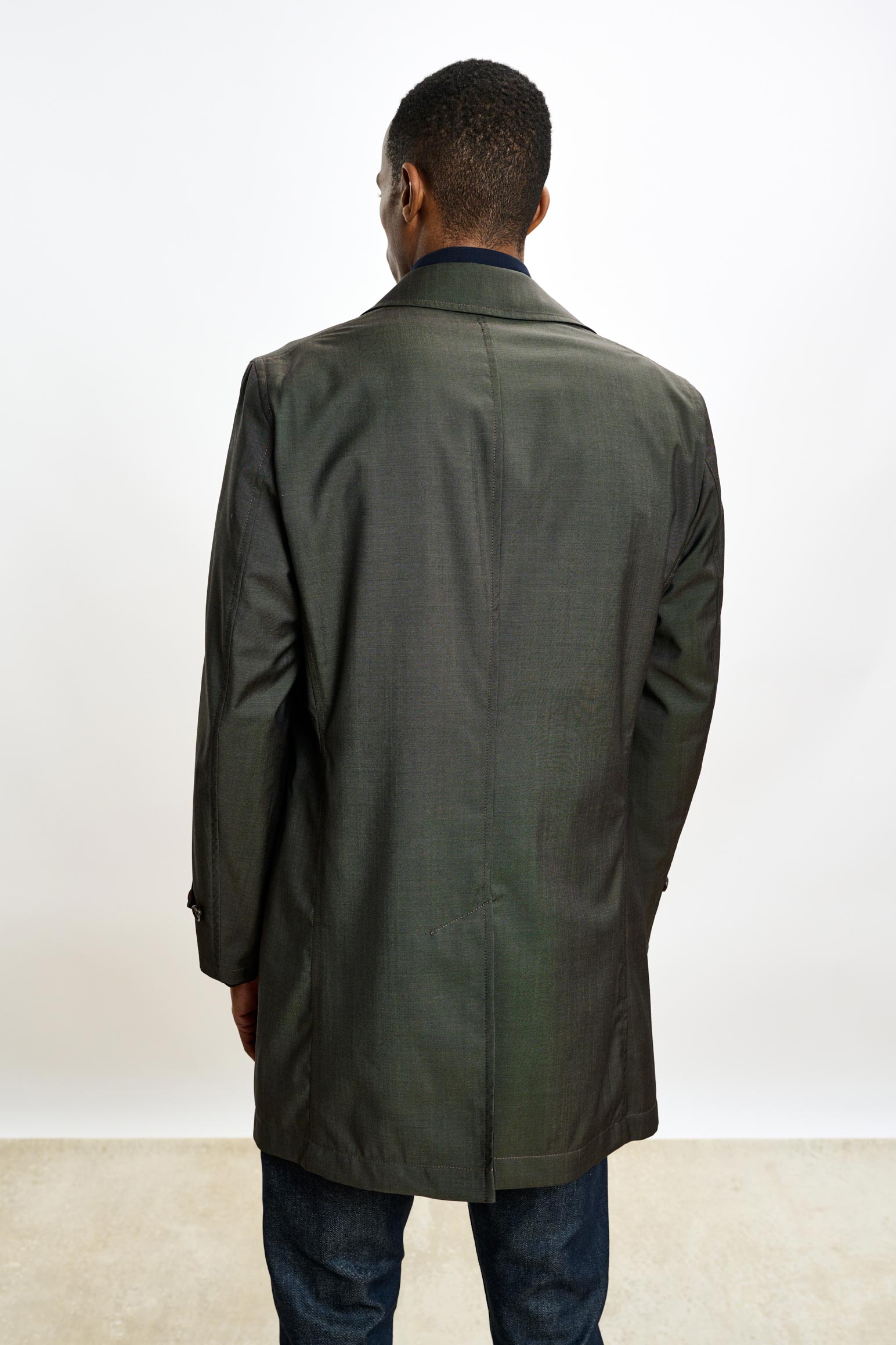 Taupe Lomond Reversible Raincoat — detail 5