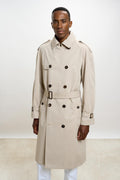 Marlow Cotton Tech Trench Coat Beige