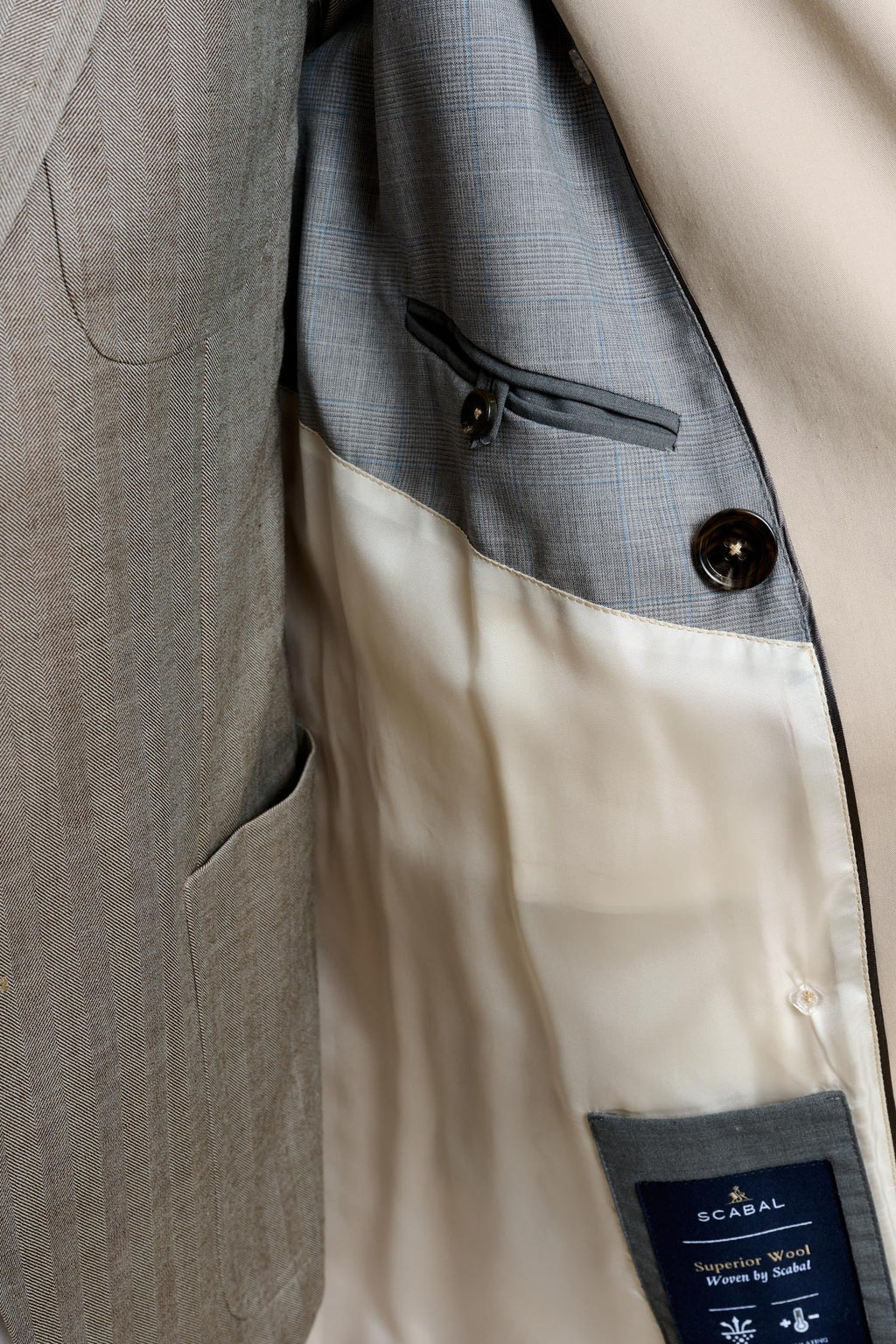 Marlow Cotton Tech Trench Coat Beige — detail 7