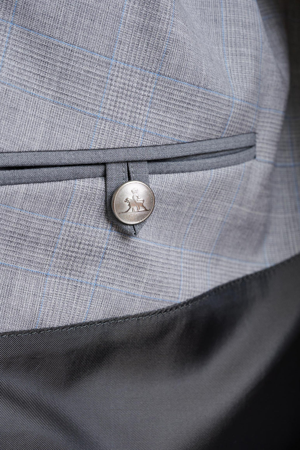 Taupe Wool Twill Marlow Trench Coat — detail 4