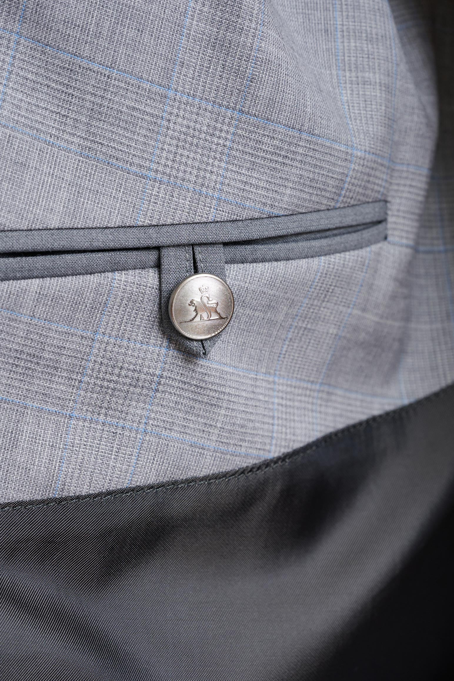 Taupe Wool Twill Marlow Trench Coat — detail 4