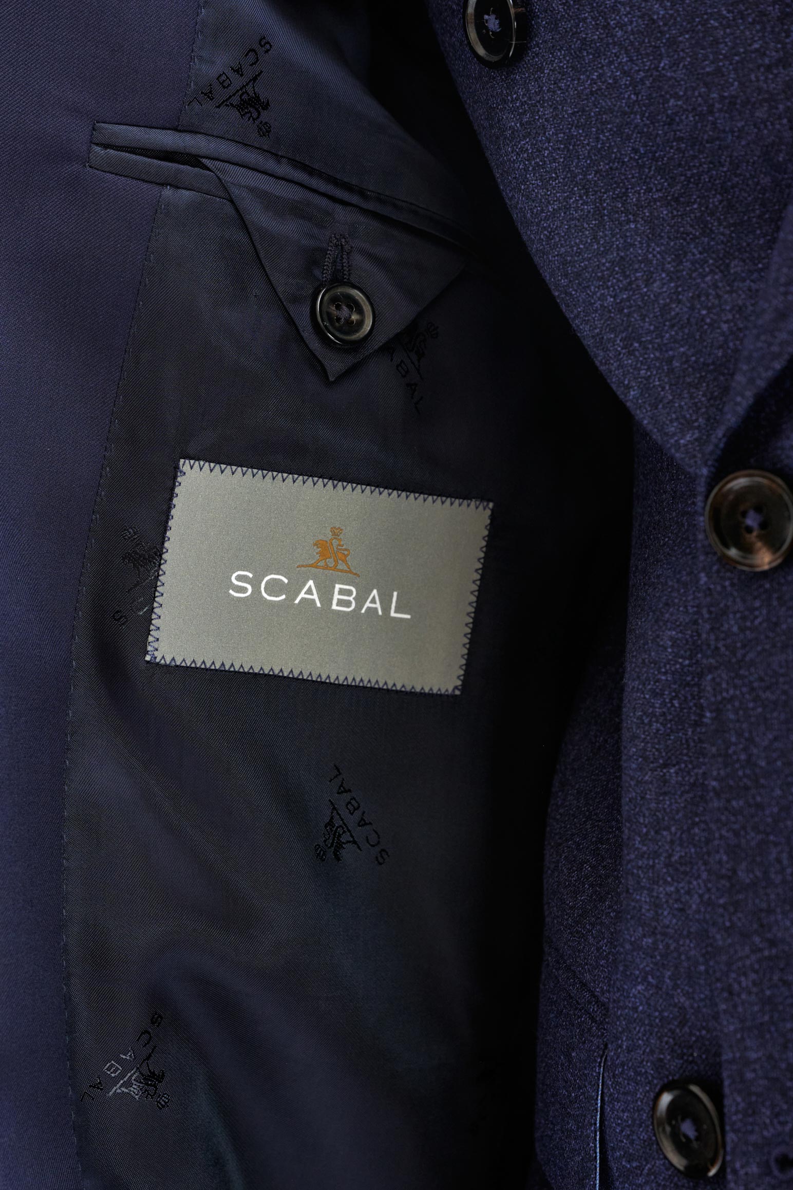 Navy Cotton Tech Car Coat Rannoch — detail 5