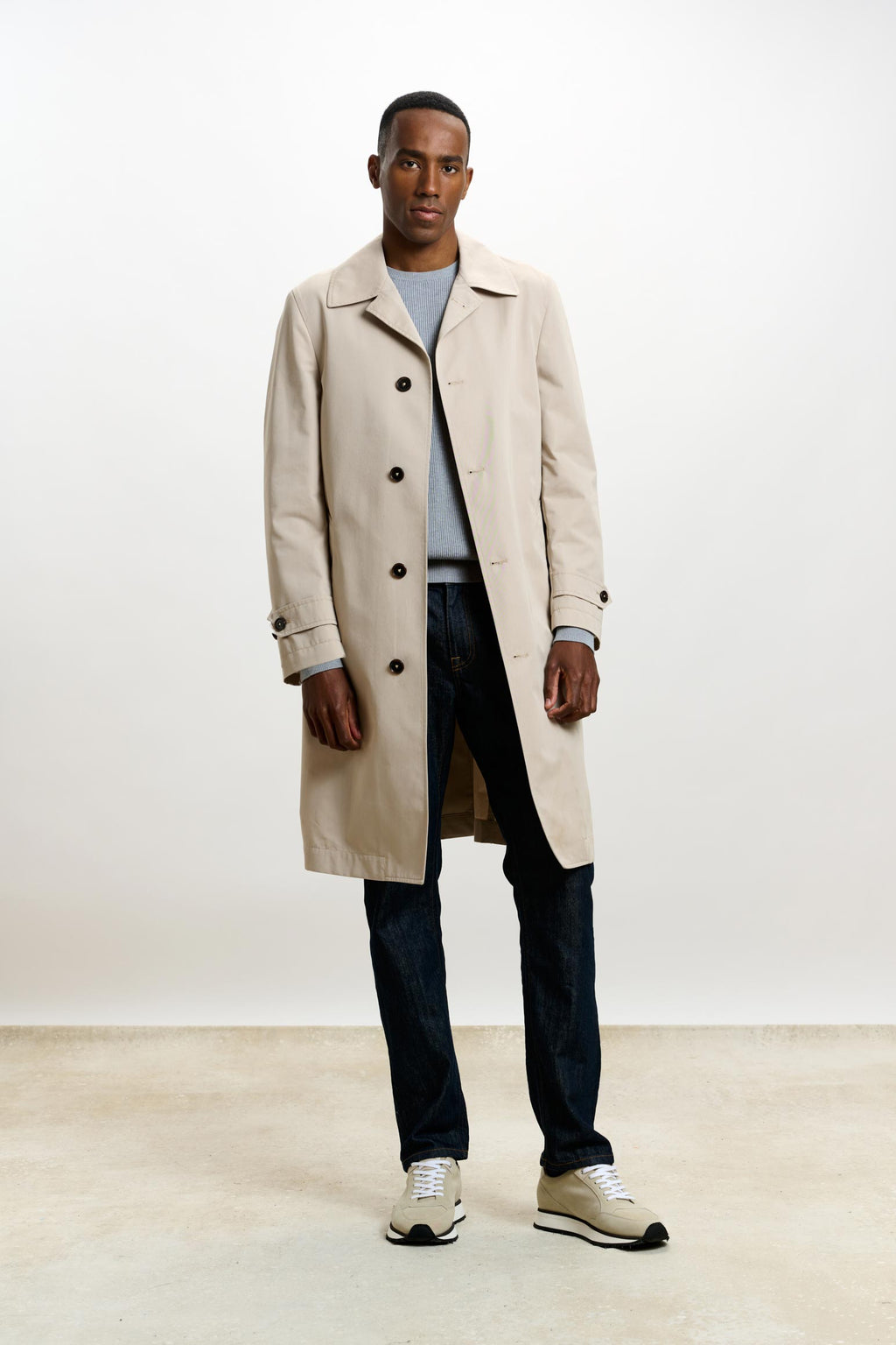 Beige Rannoch Cotton Tech Car Coat — detail 1
