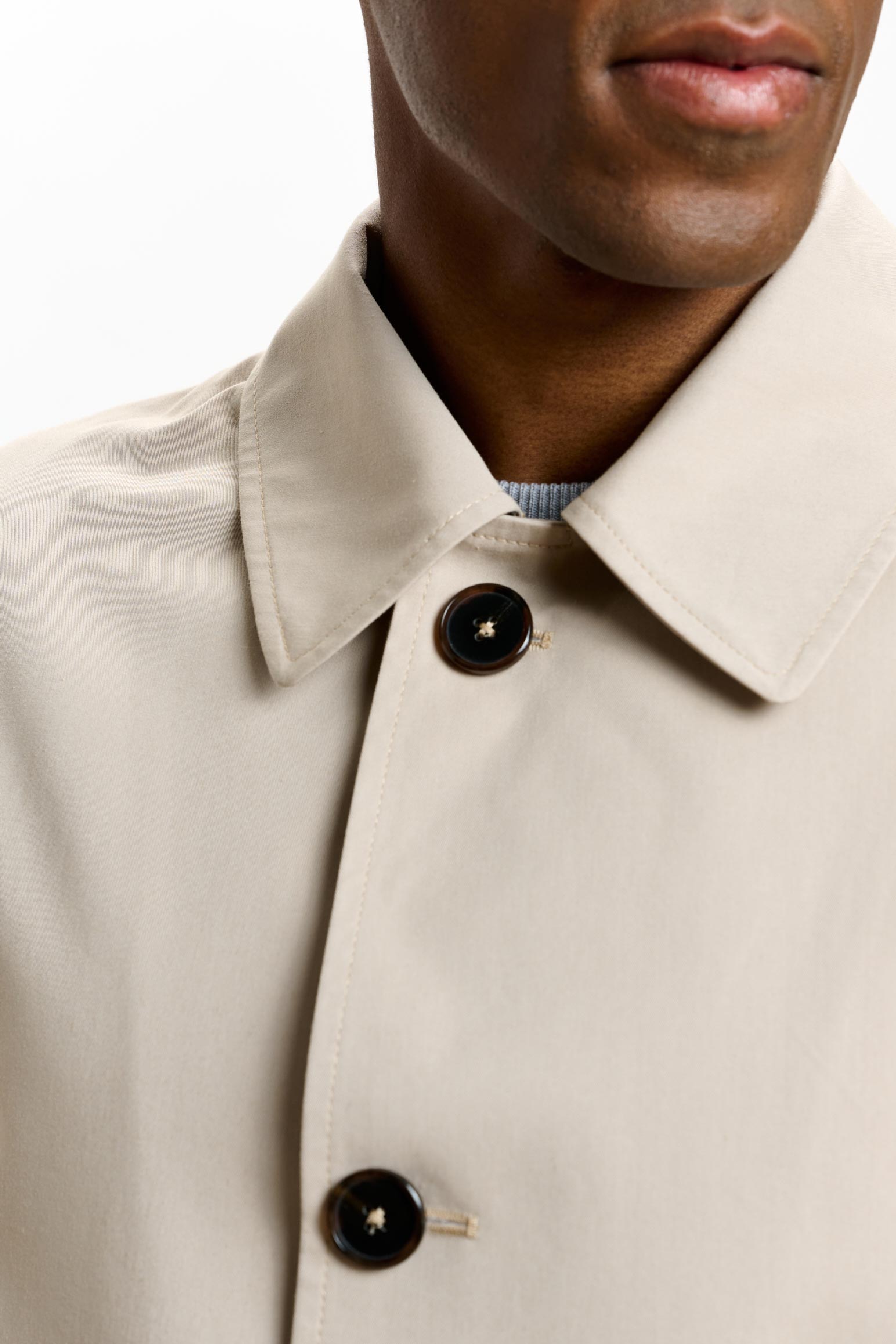 Beige Rannoch Cotton Tech Car Coat — detail 2