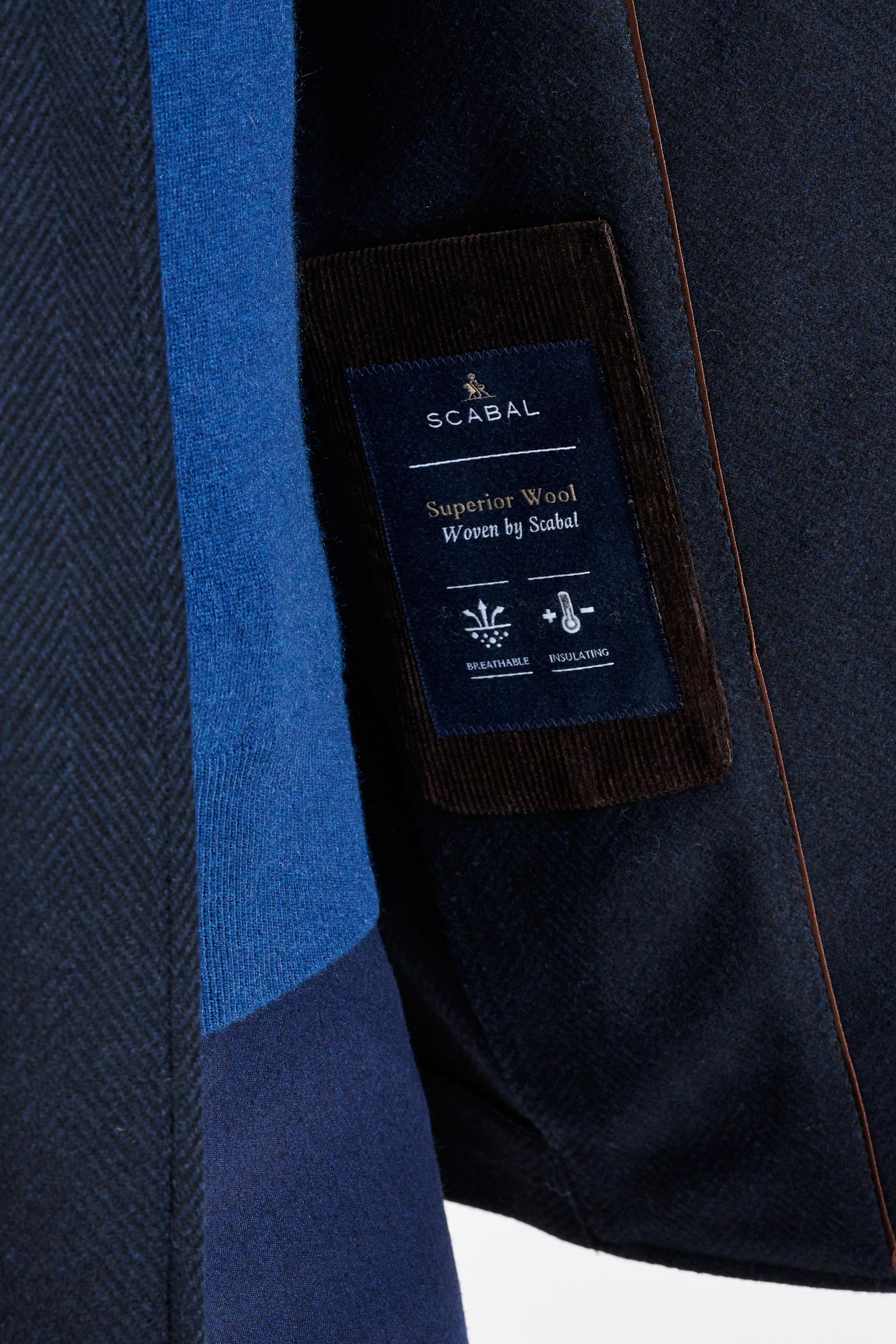 Navy Wool Nelson Peacoat Zeus — detail 2