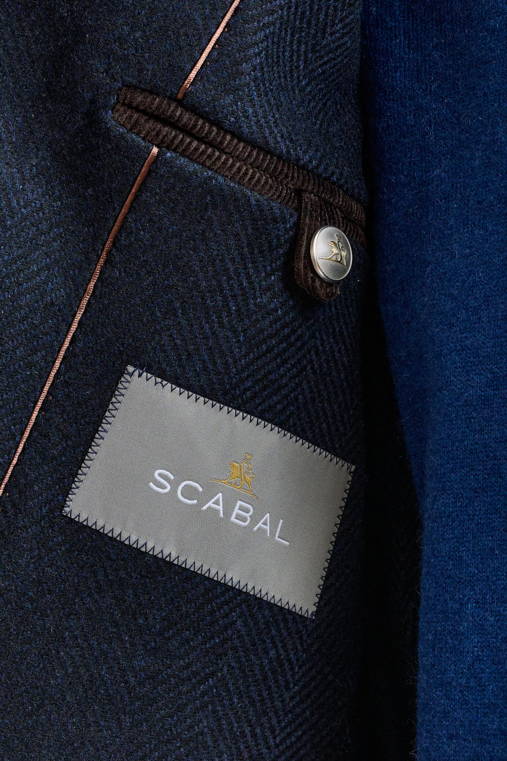 Navy Wool Nelson Peacoat Zeus — detail 6