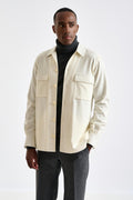 Off-White Super 100's Wool Overshirt Flannel & Saxony