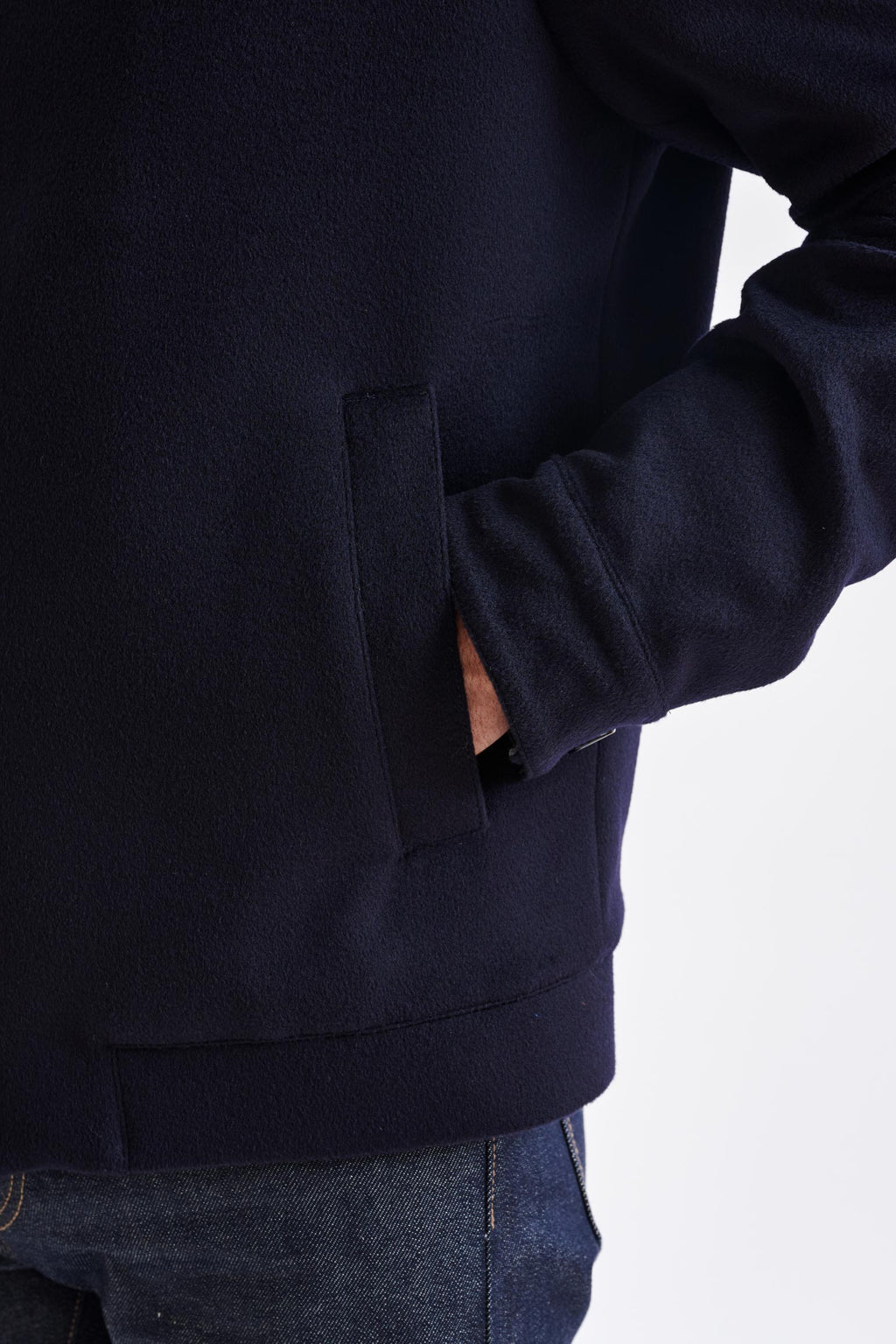 Navy Wool Warwick Jacket Zeus — detail 3