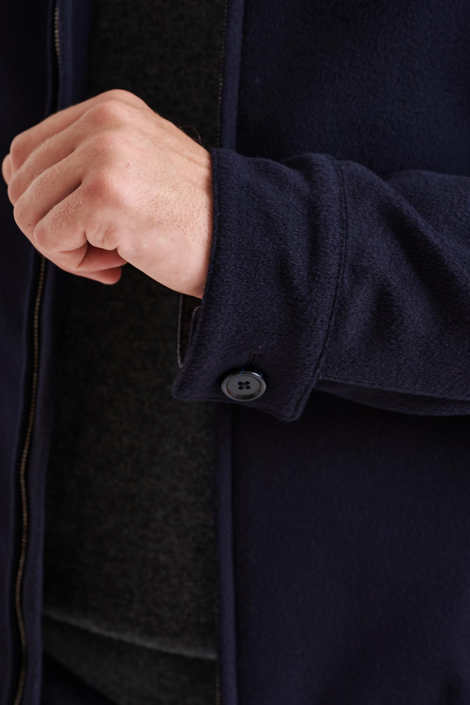 Navy Wool Warwick Jacket Zeus — detail 4