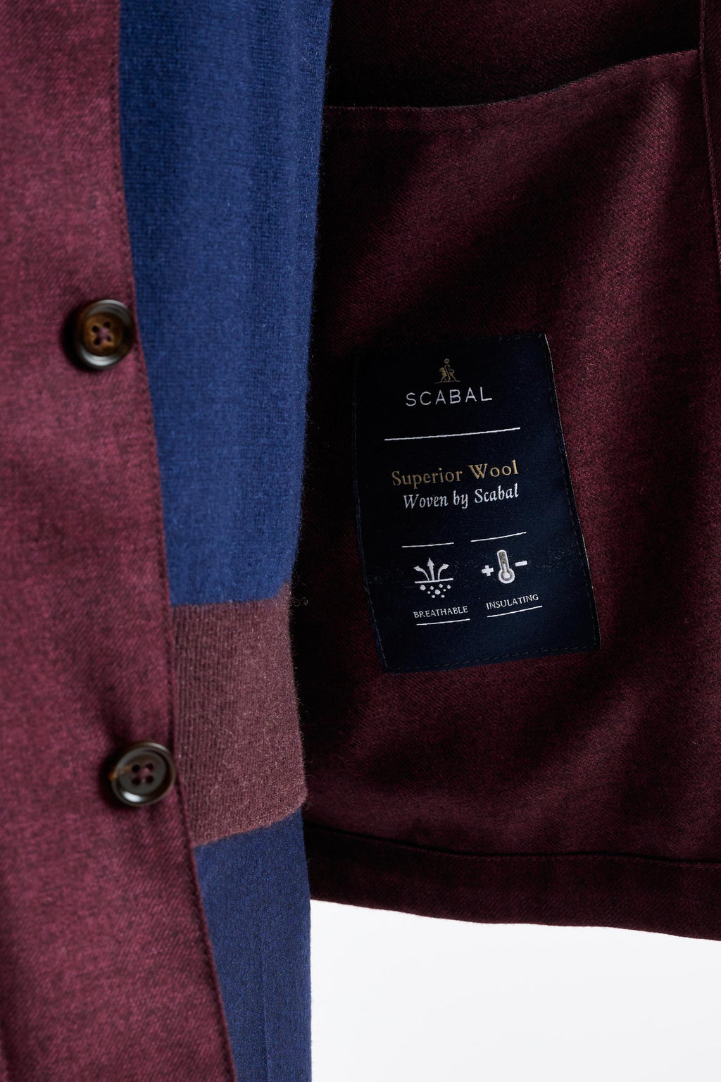 Red 100% Cashmere Overshirt Bliss — detail 2