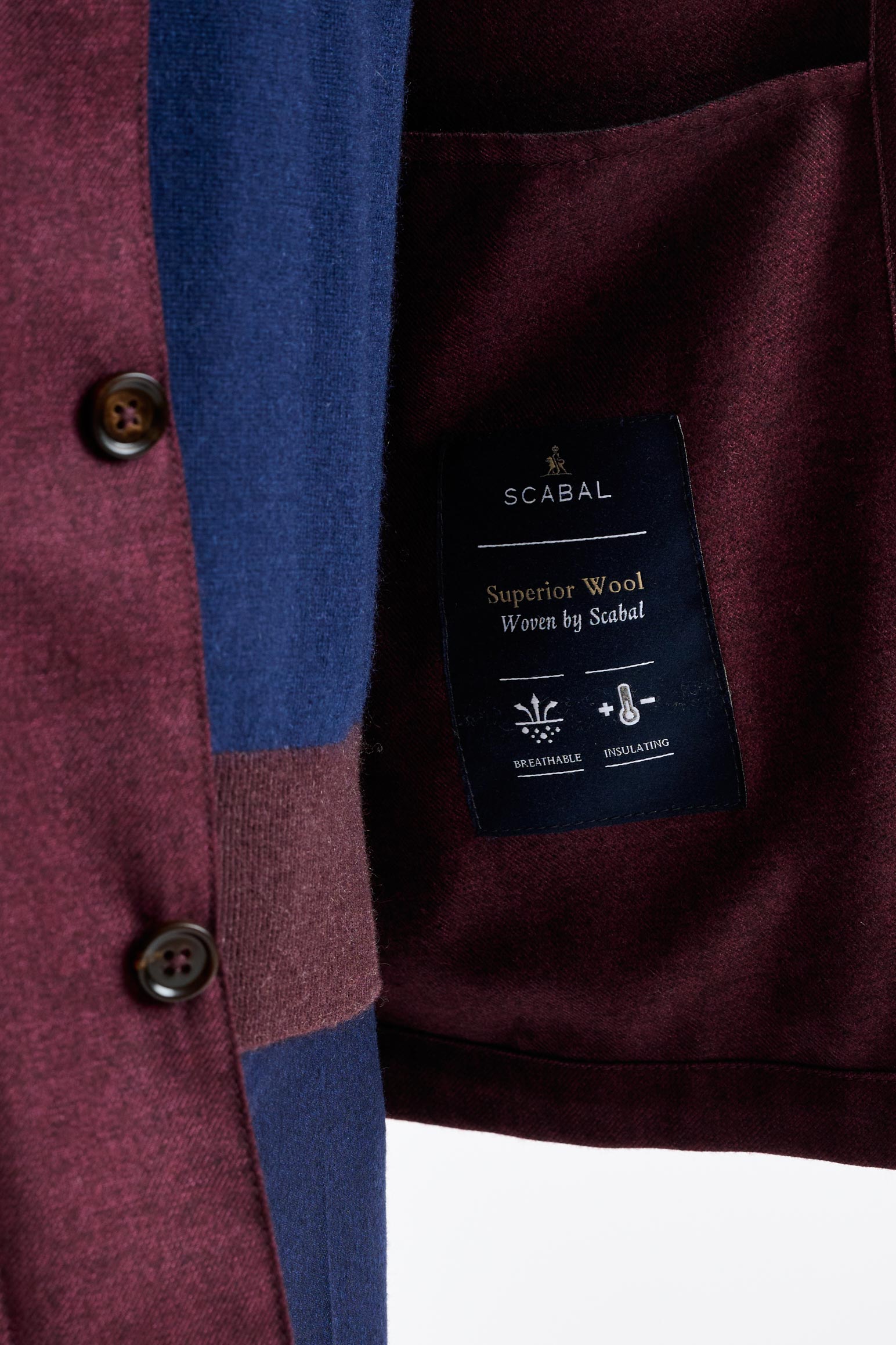 Red 100% Cashmere Overshirt Bliss — detail 2
