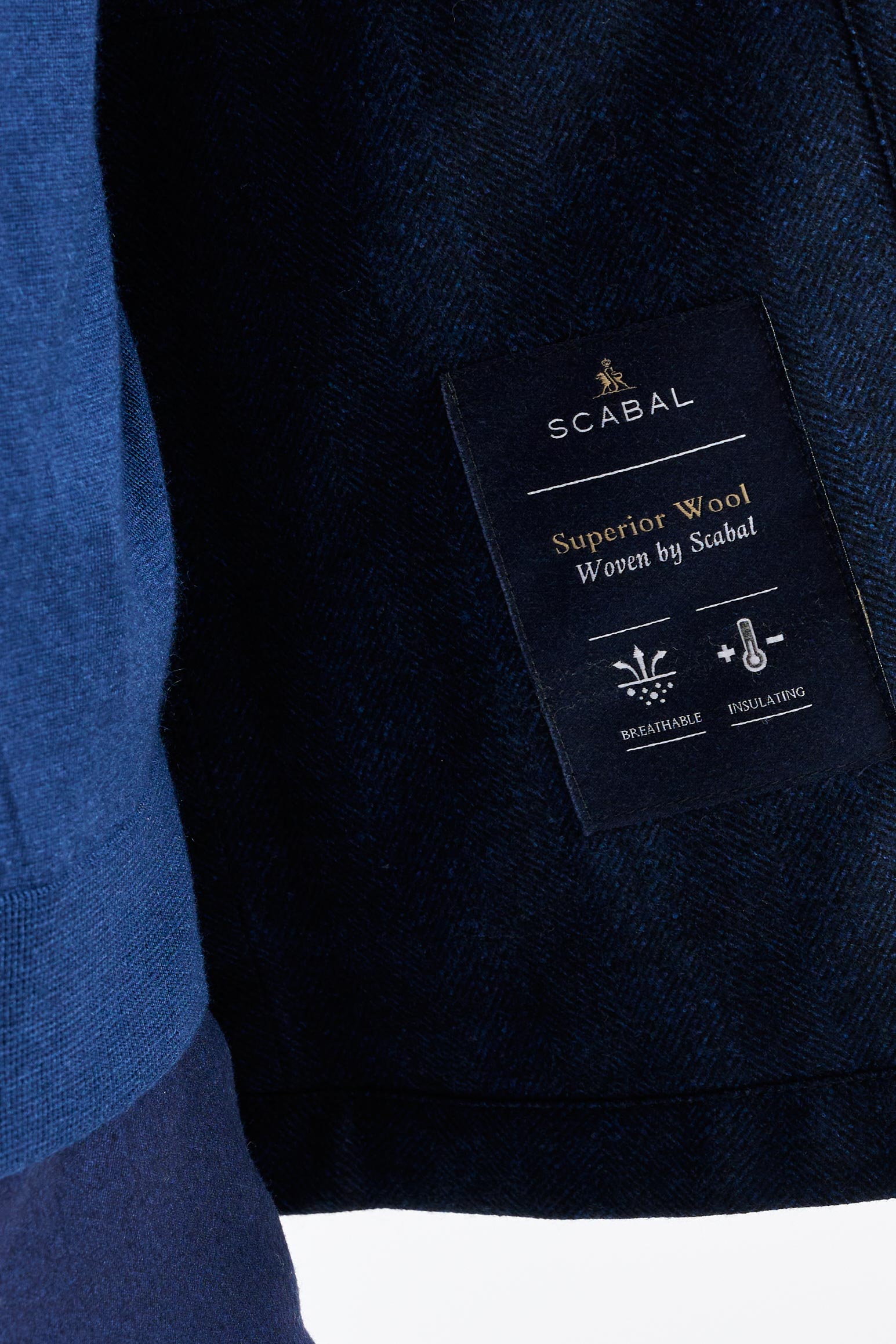 Navy Wool Overshirt Zeus — detail 2
