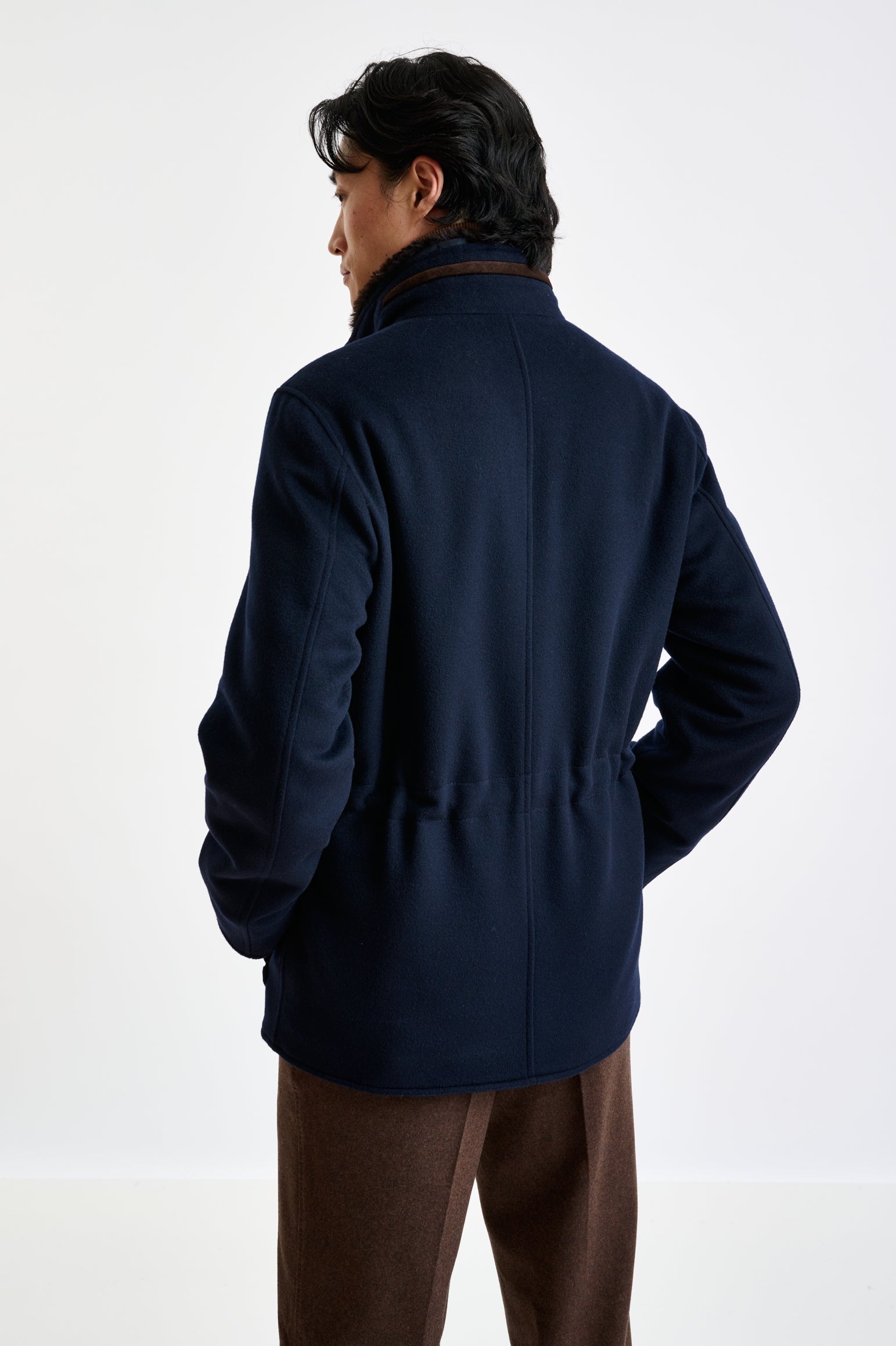Navy Wool York Field Jacket Zeus — detail 4