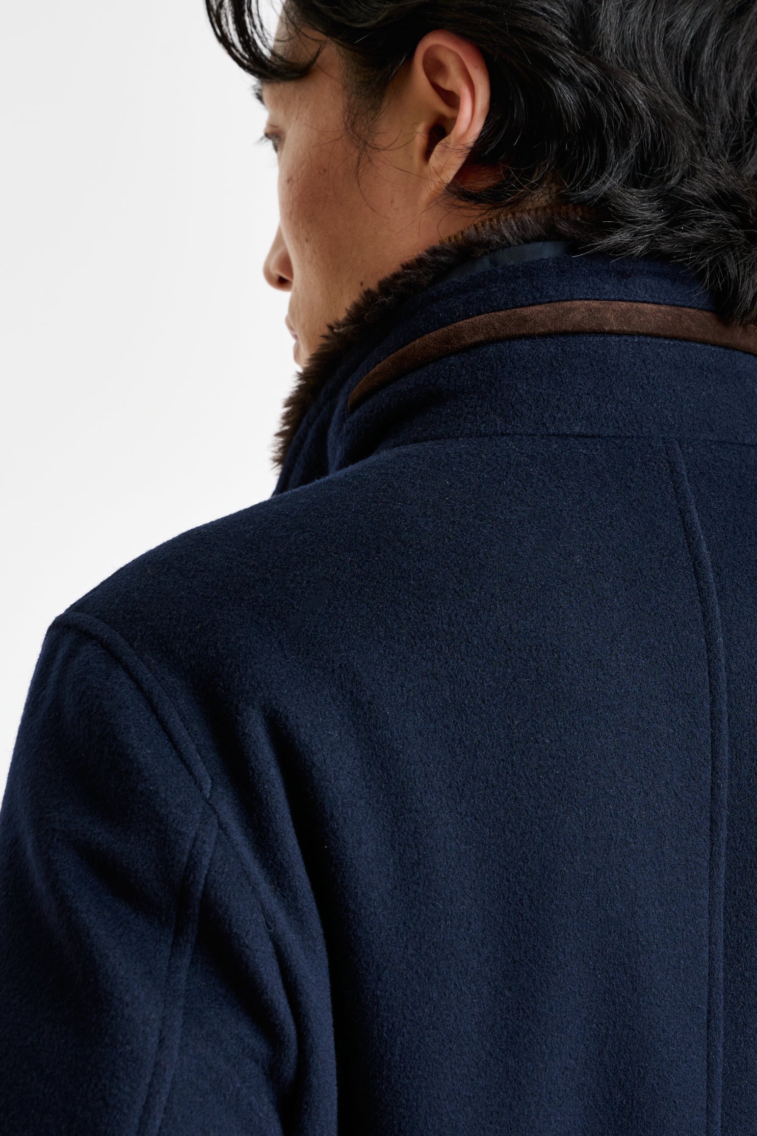 Navy Wool York Field Jacket Zeus — detail 5