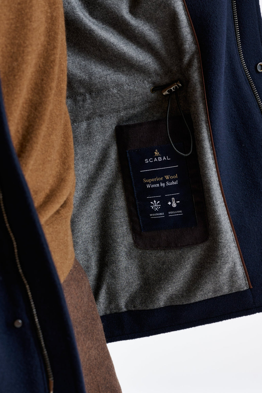 Navy Wool York Field Jacket Zeus — detail 1