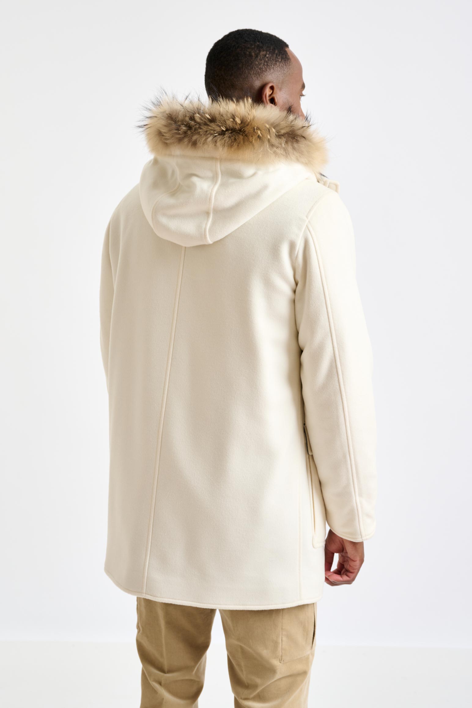 Beige Wool Bedford Parka Zeus — detail 2