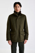 Olive Green wool York Field Jacket Zeus