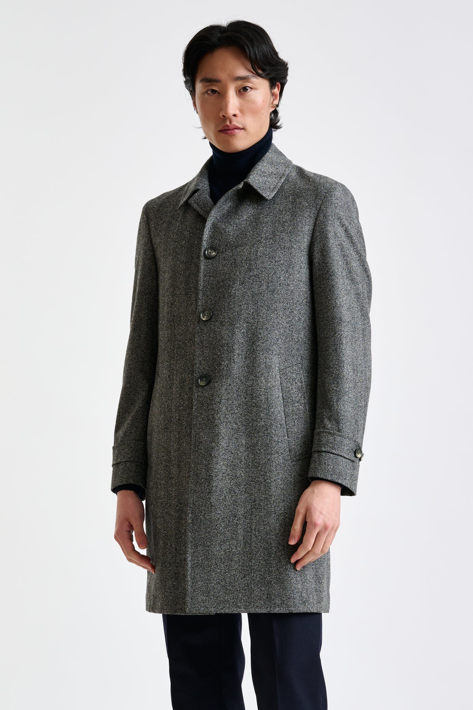 Grey Wool Leeds Coat Zeus