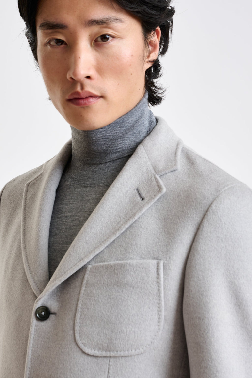 Grey Wool Penrith Jacket Zeus — detail 1