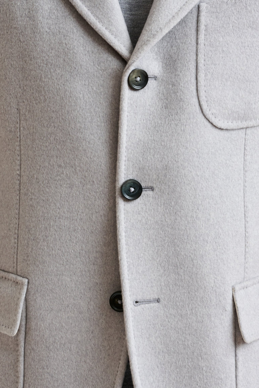 Grey Wool Penrith Jacket Zeus — detail 4