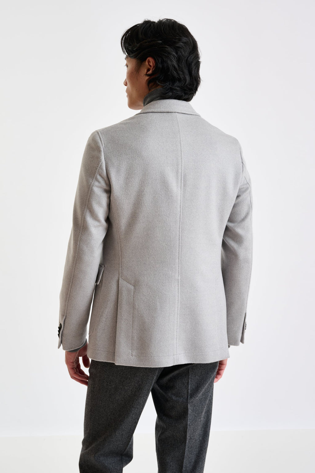 Grey Wool Penrith Jacket Zeus — detail 3