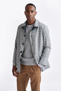 Dark Grey Wool Twill Membrane Troy Reversible Jacket