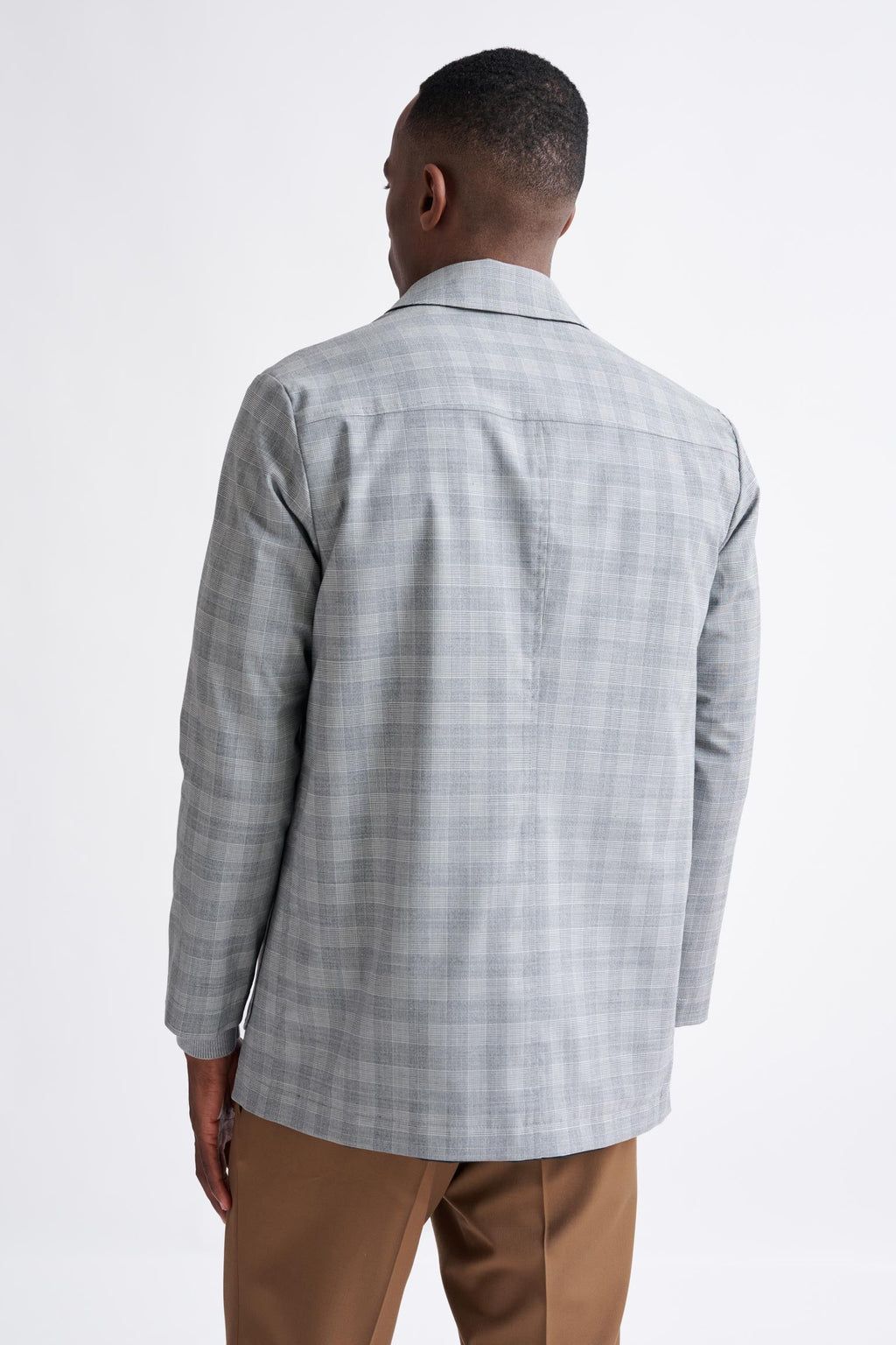 Dark Grey Wool Twill Membrane Troy Reversible Jacket — detail 5