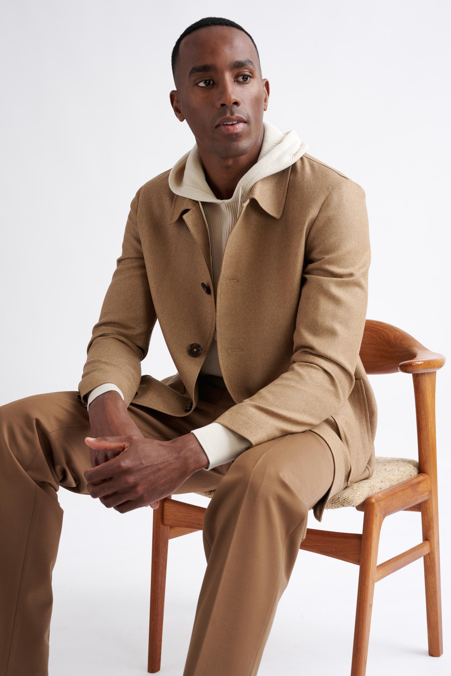 Camel Wool Harmony Troy Jacket — detail 4