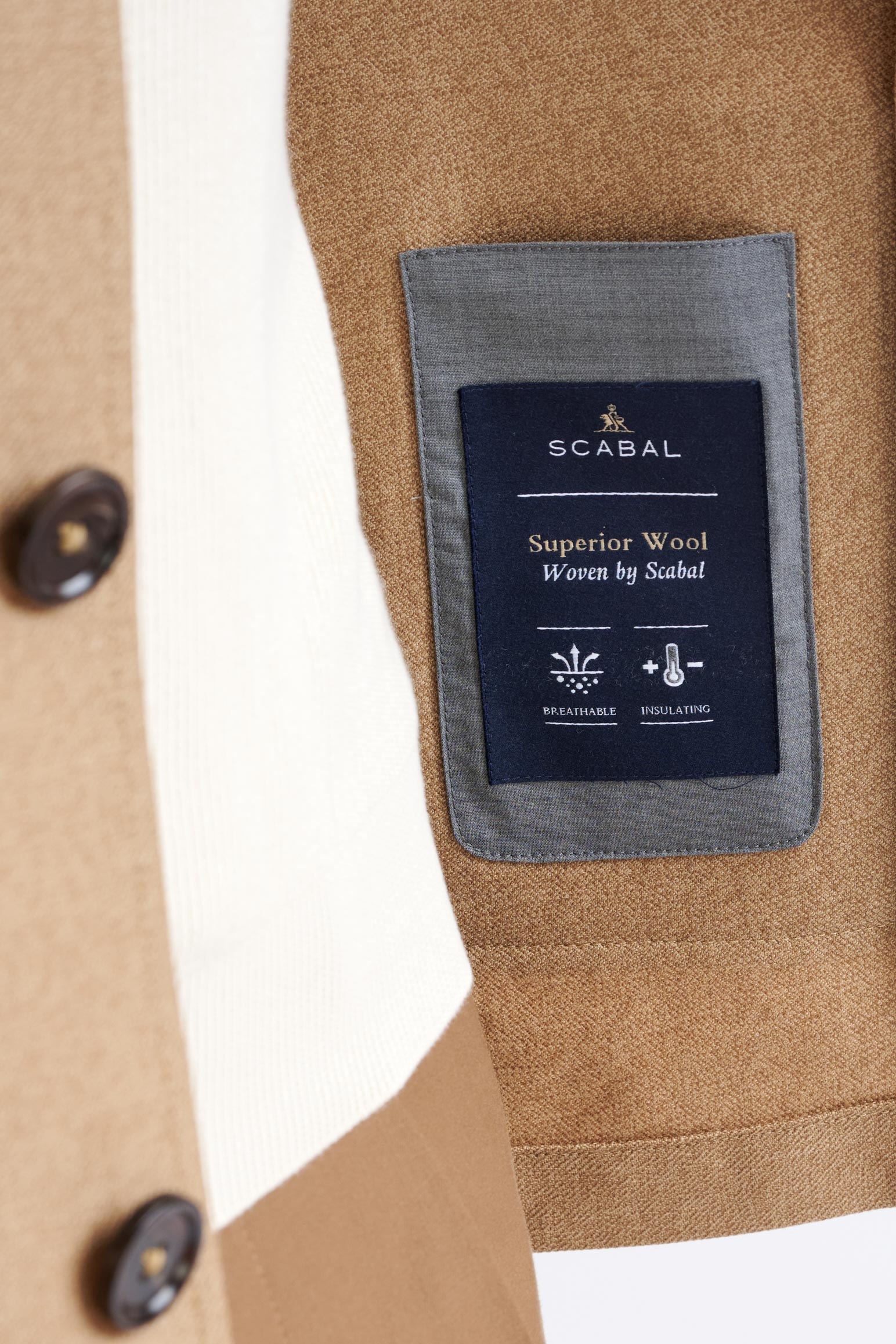 Camel Wool Harmony Troy Jacket — detail 2