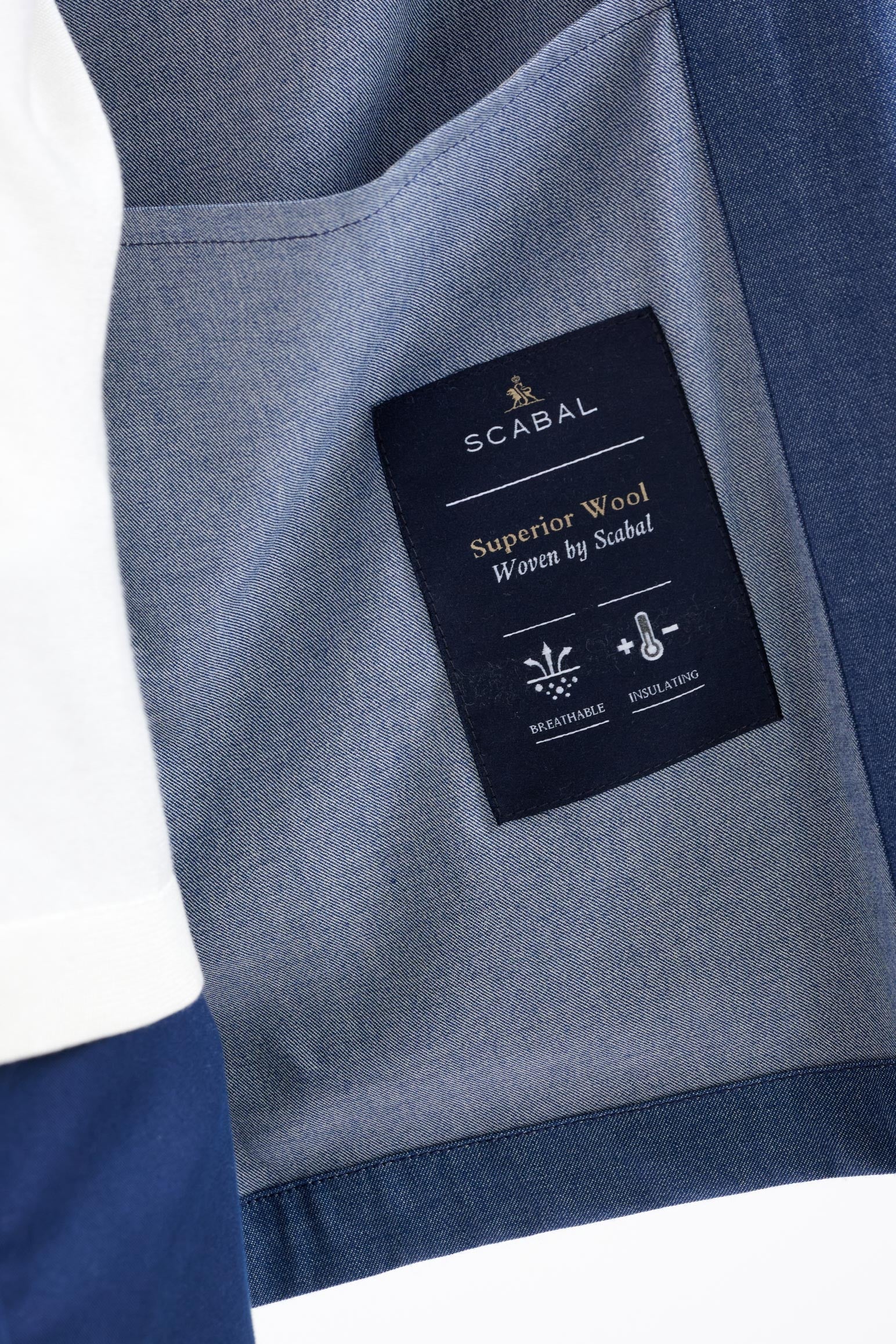 Blue Cotton Plymouth Overshirt Cashmere Denim — detail 4