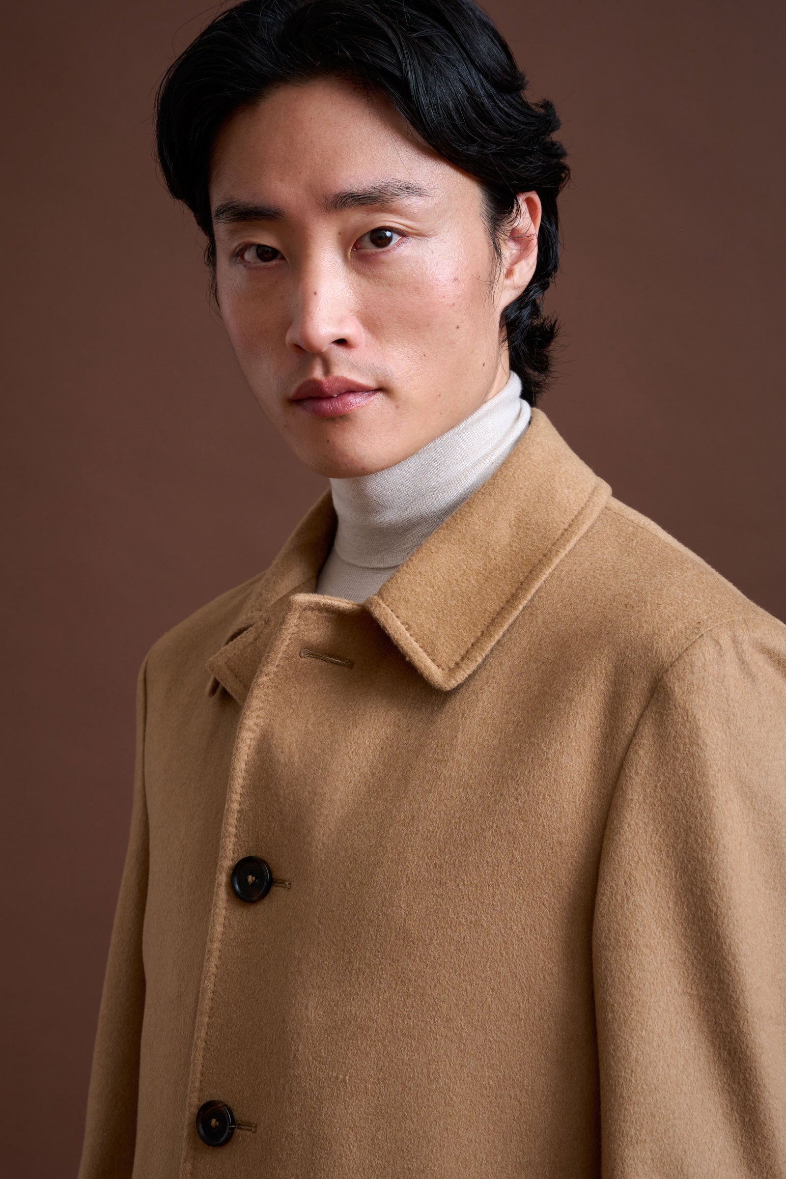 100% Vicuna Unlined Soft Leeds Overcoat — detail 2