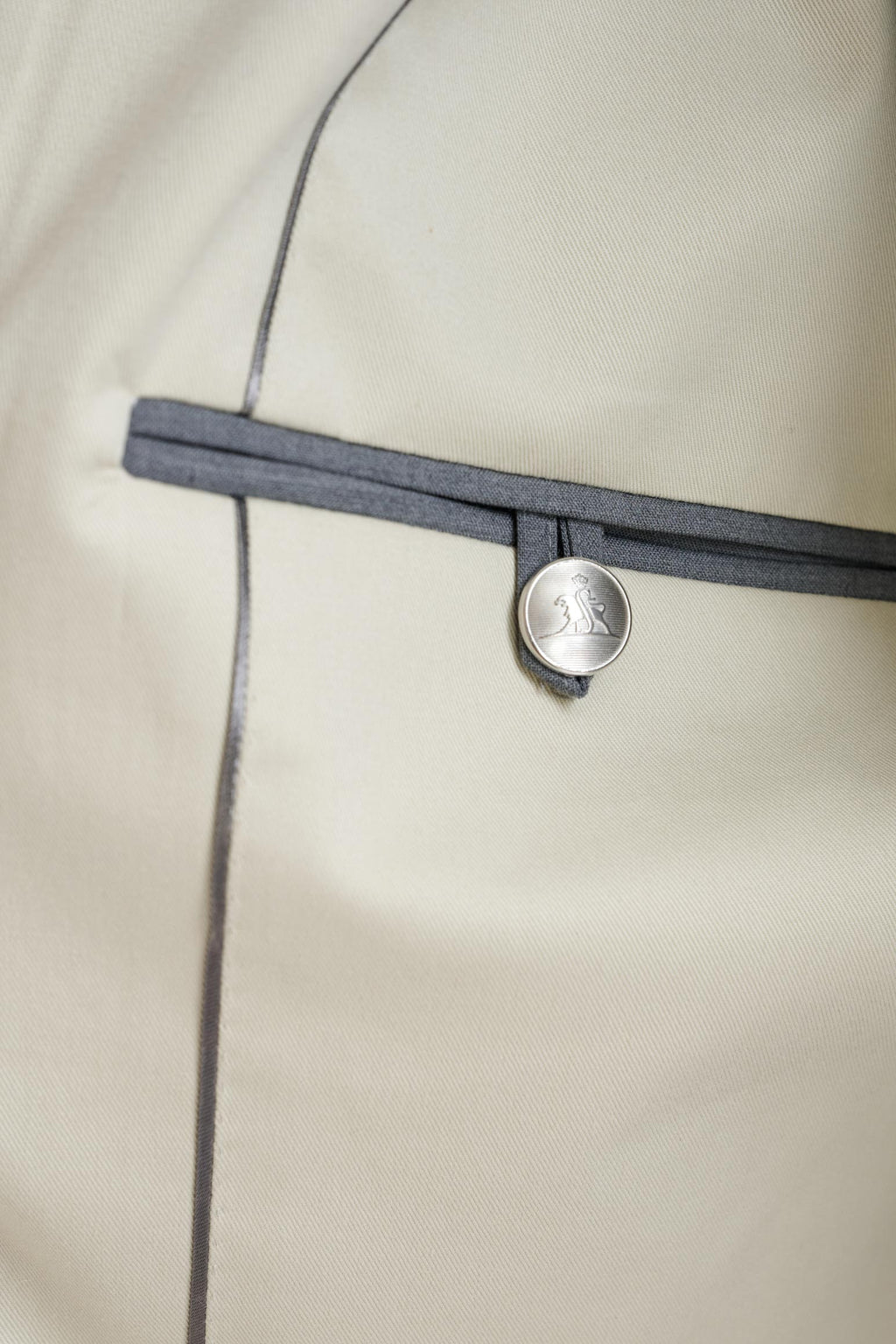 Beige Cashmere Cotton Warwick Bomber Jacket — detail 5
