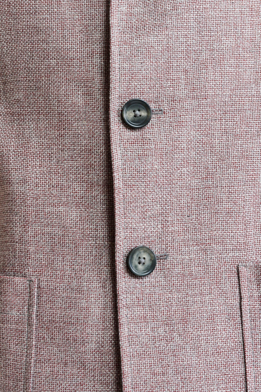 Light Red Wool & Linen Troy Jacket Jazz — detail 3