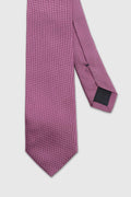 Rose Pink Handmade Silk Birdseye Weave Tie